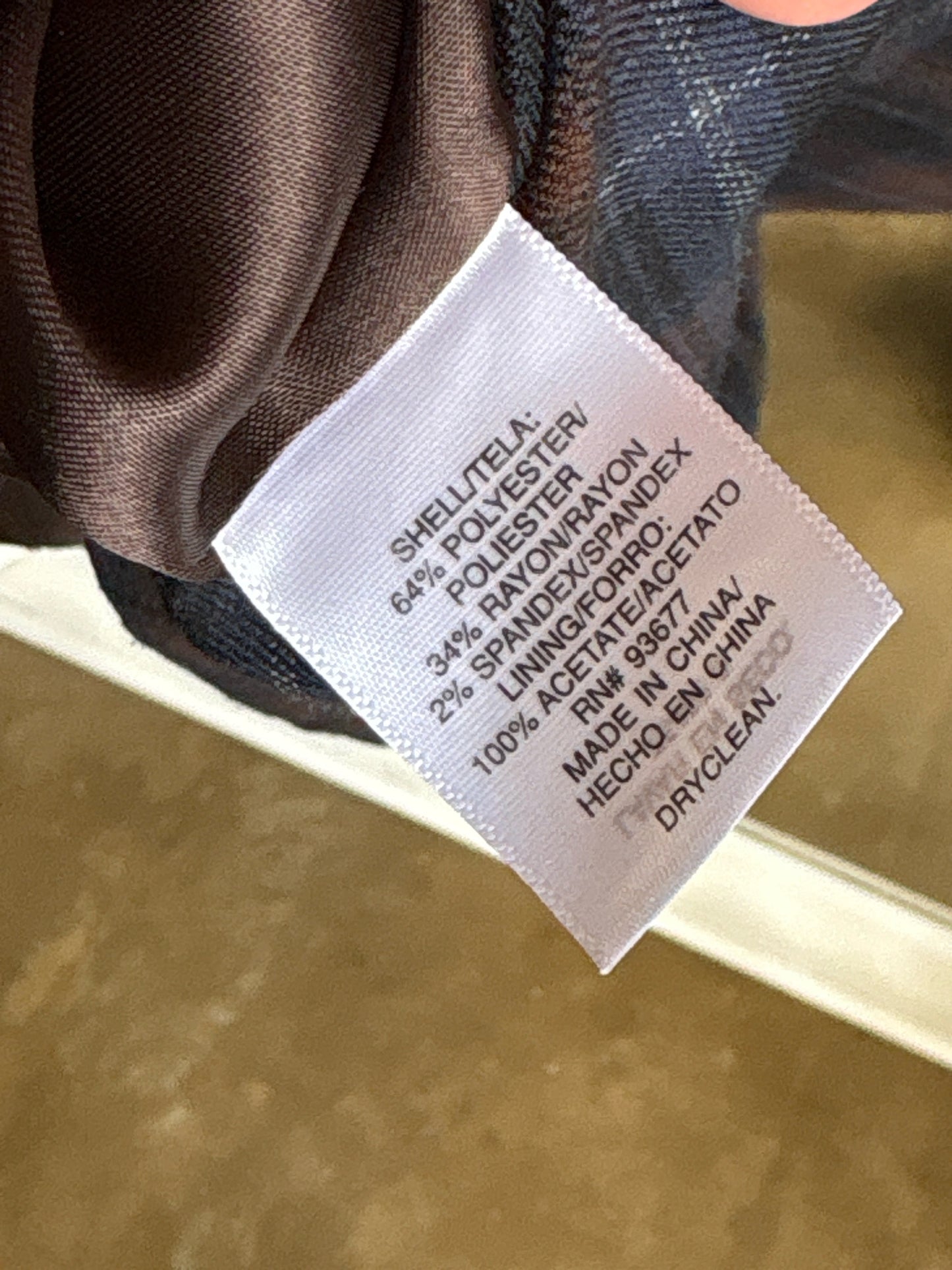 Allen B. Size 6 Brown/Blue Plaid Dress