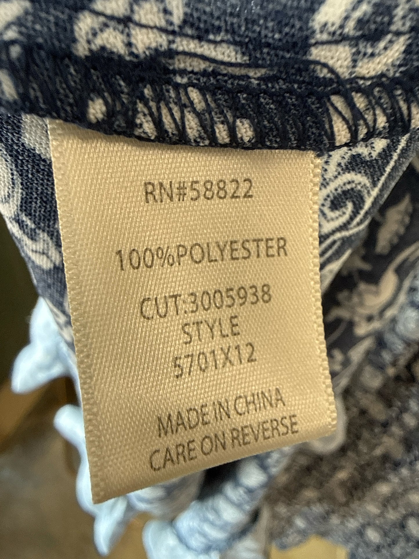 Max Studio Size XL Blue/White Skirt