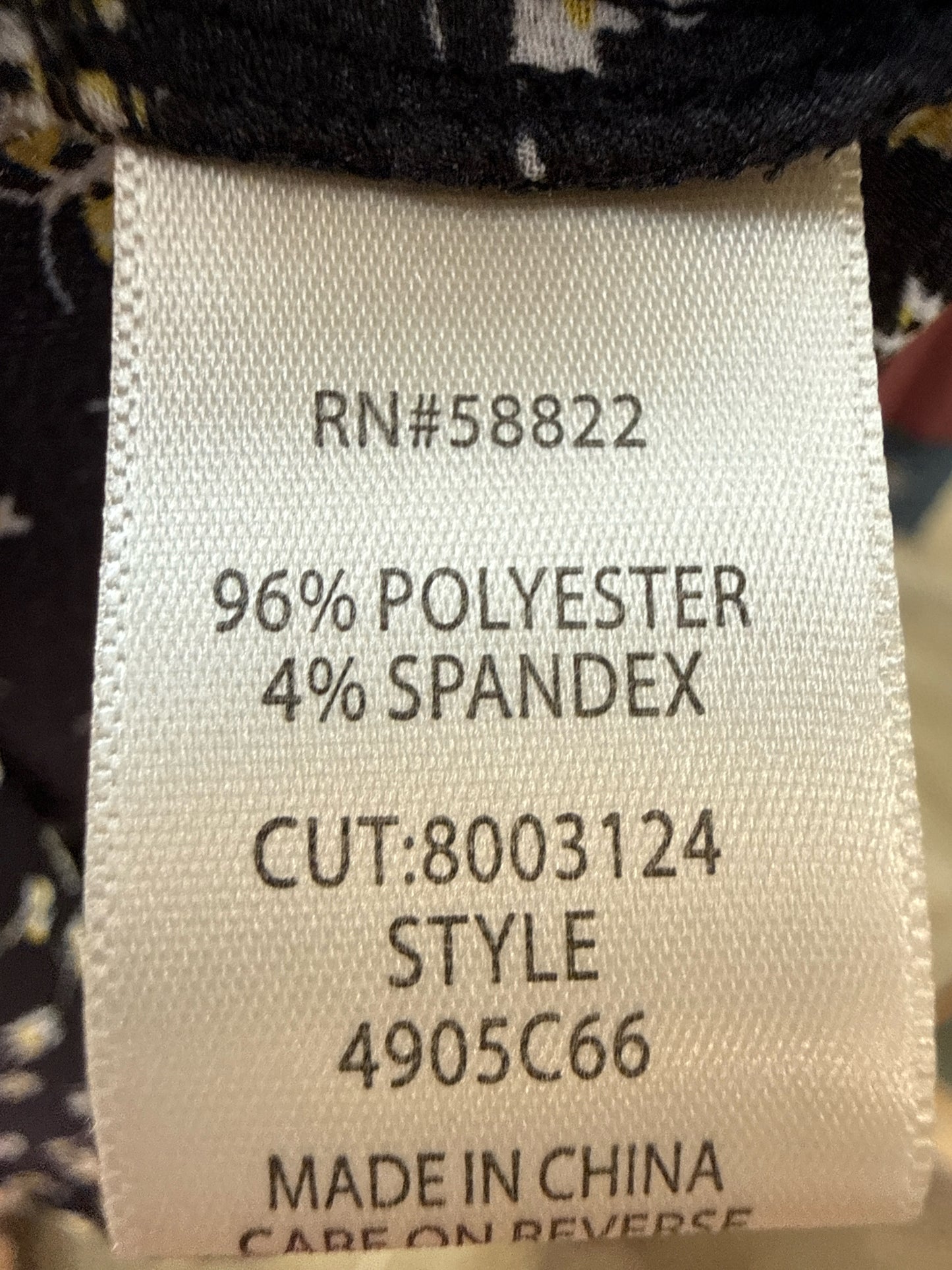 Max Studio Size L Black/Yellow Dress