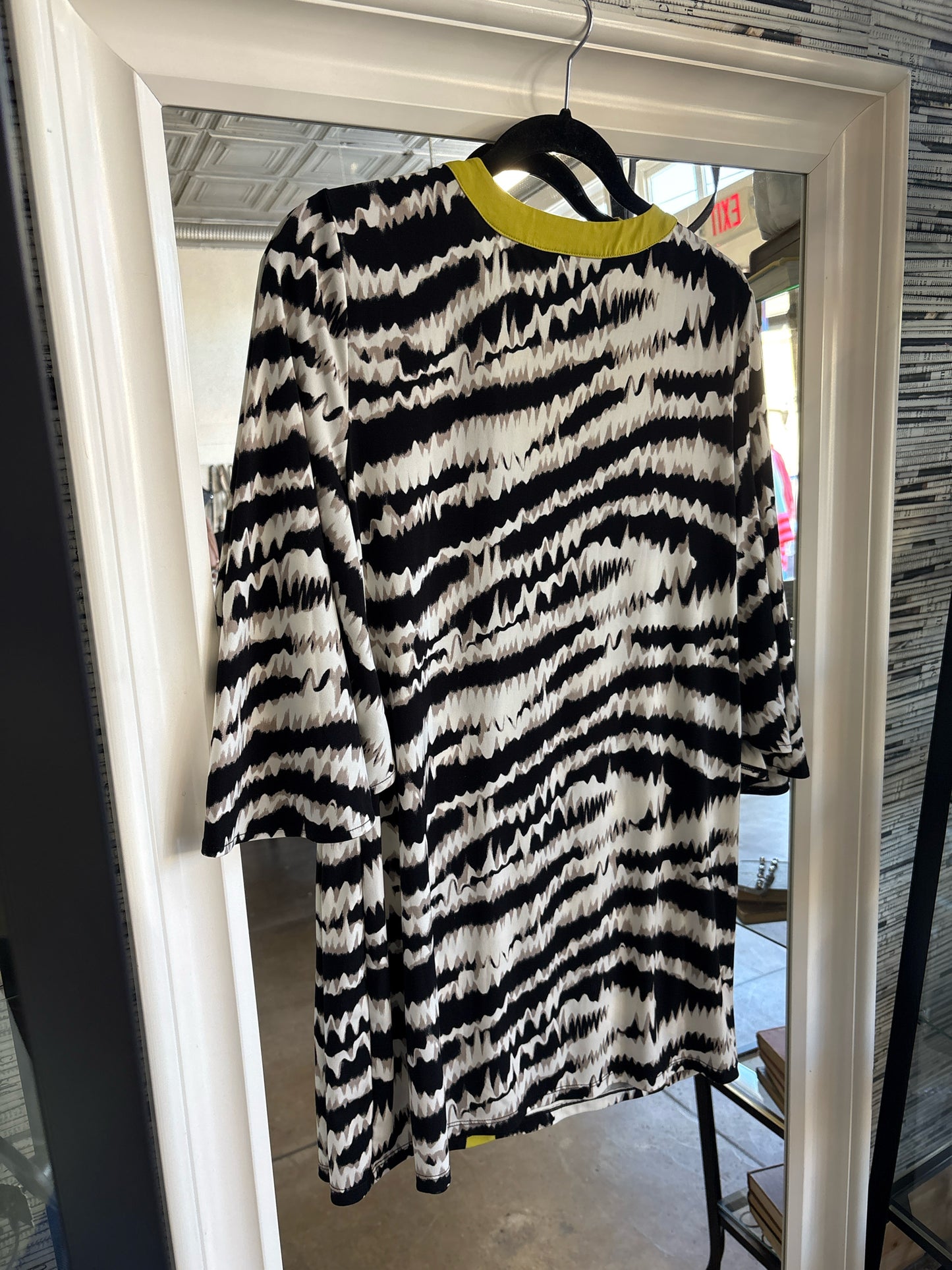 Alfani Size M Black/White/Multi Dress