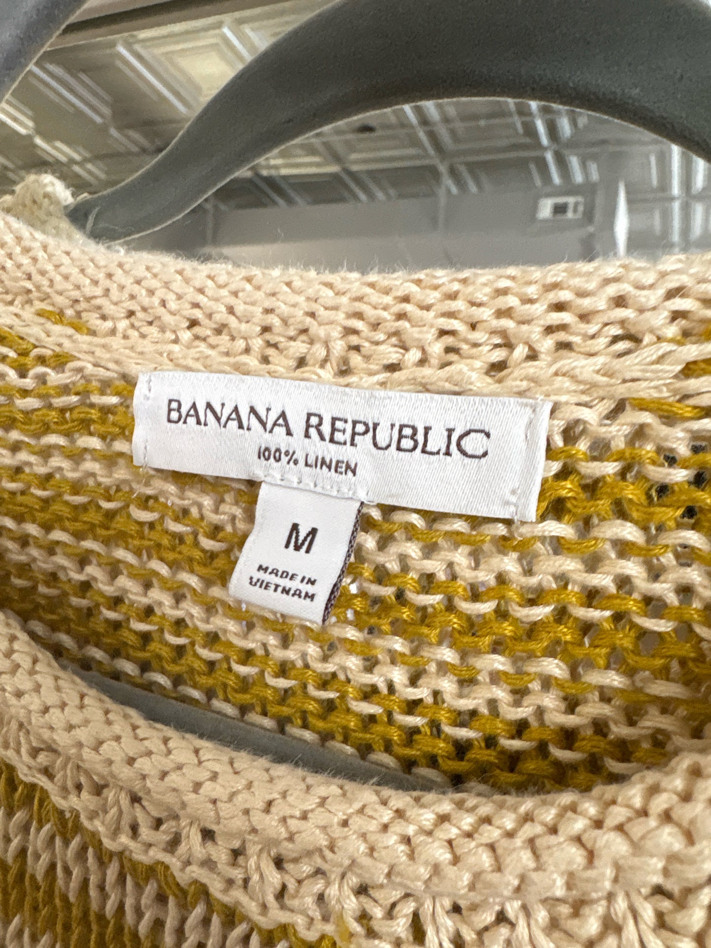 Banana Republic Size M cream + yellow Sweater