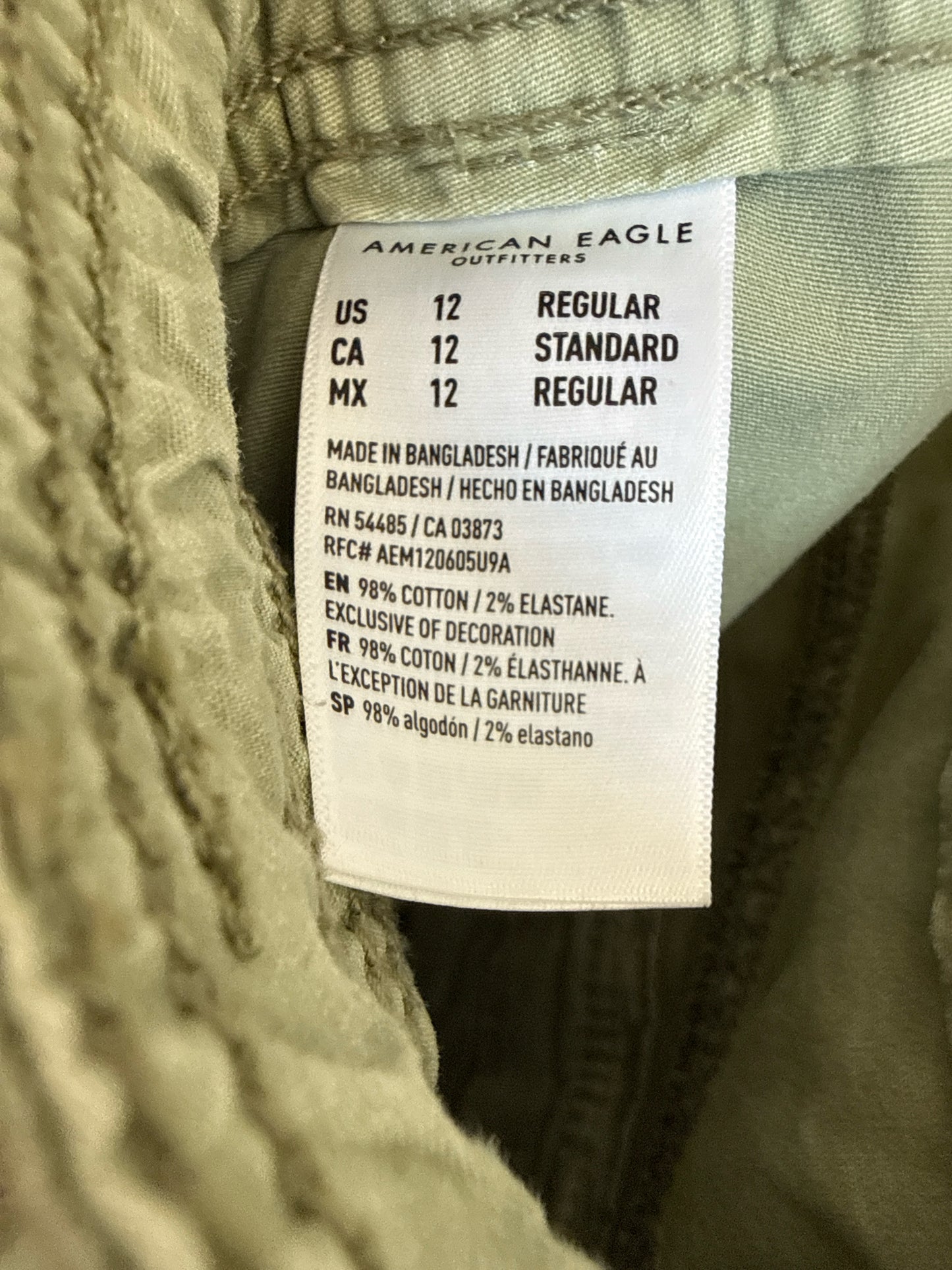 American Eagle Size 12 Green Skirt