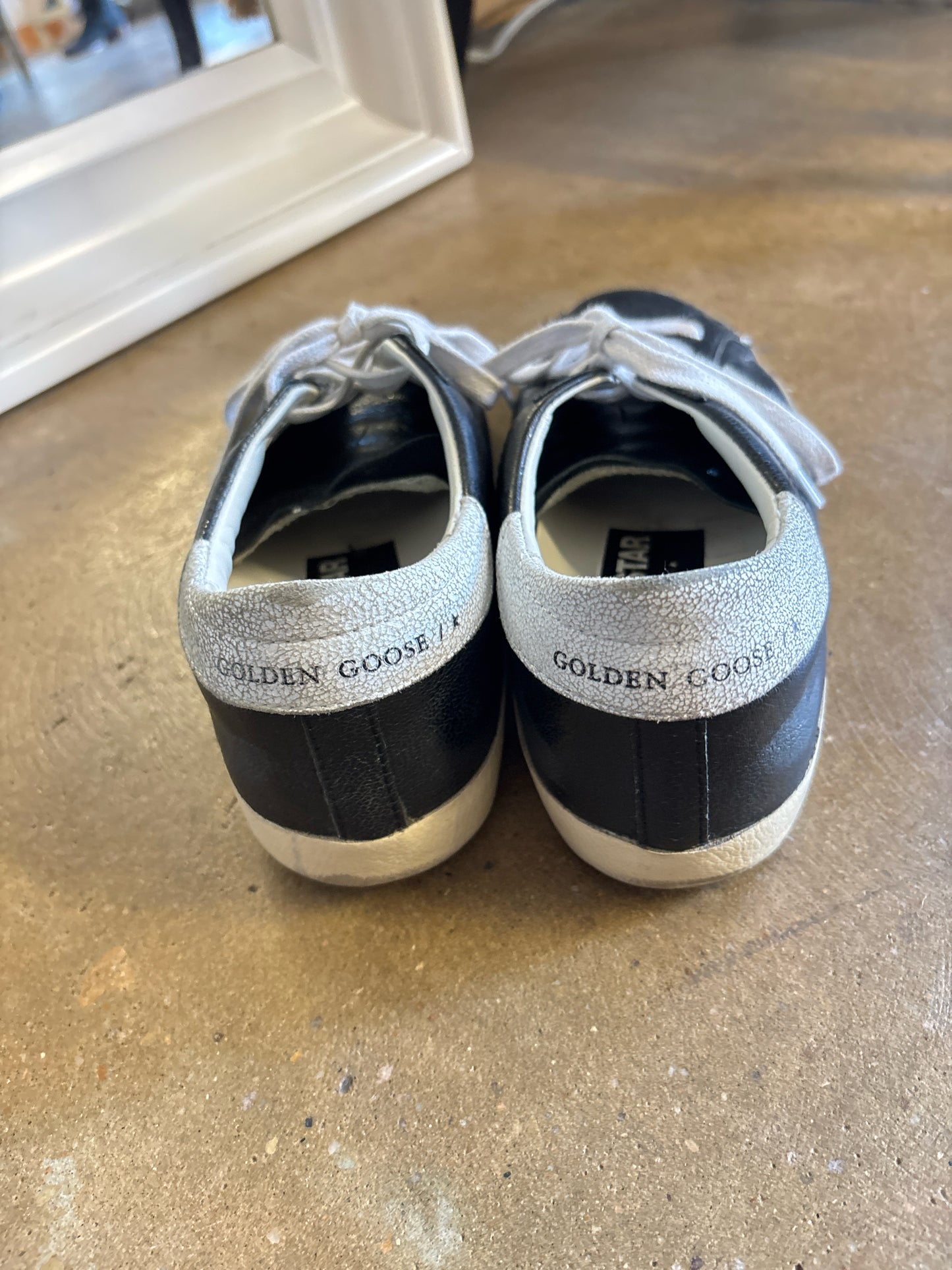 Golden Goose Shoe Size 37 Black/White Stars Sneakers