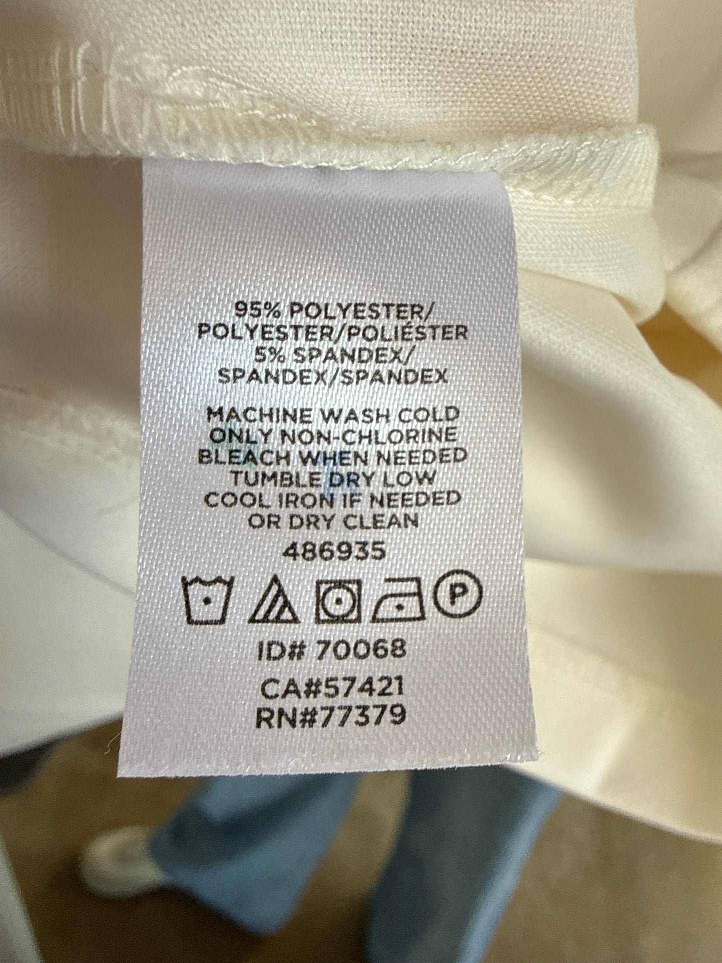 ANN TAYLOR Size L Cream Top
