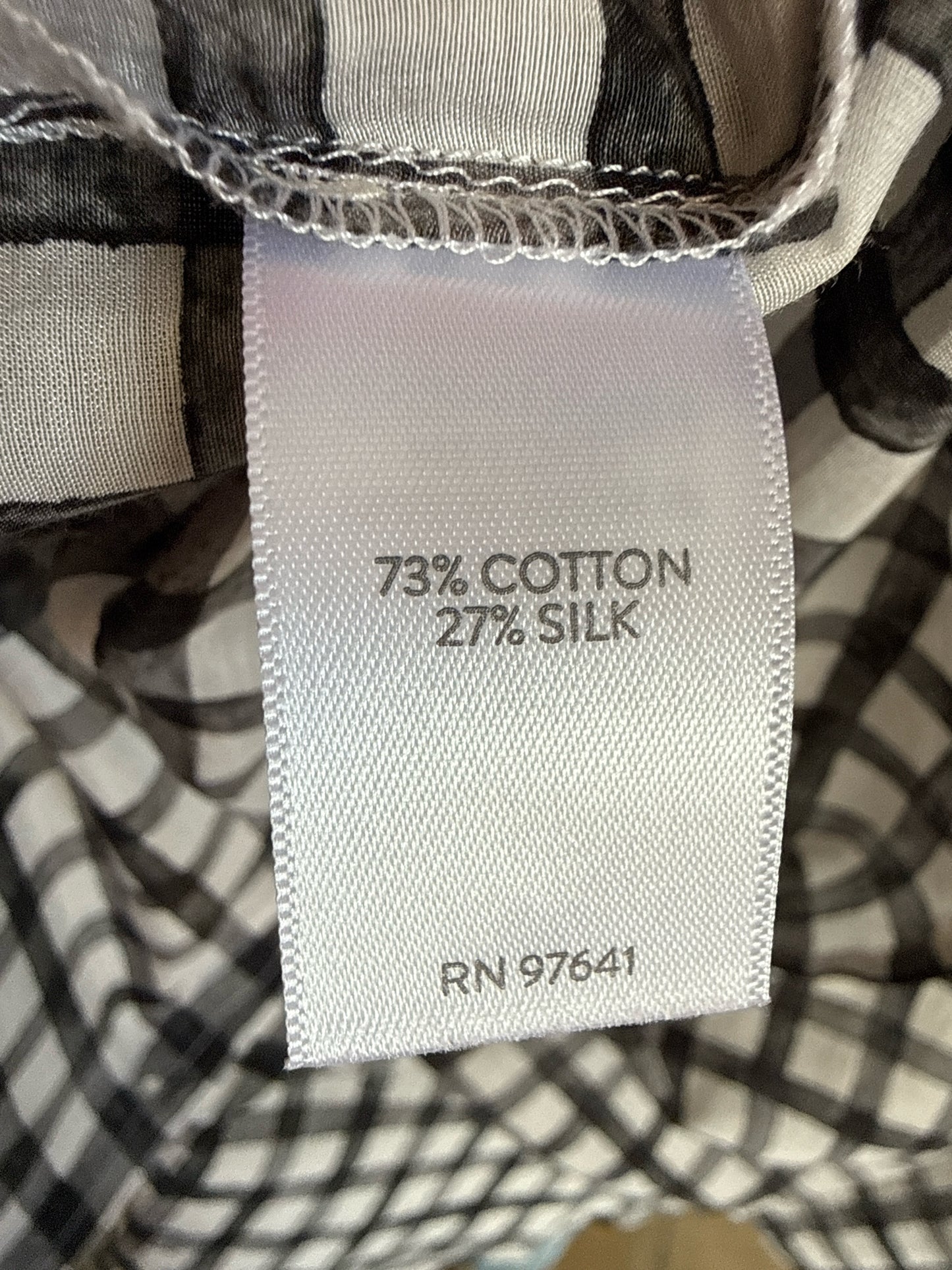 J Jill Size M Black/White Top