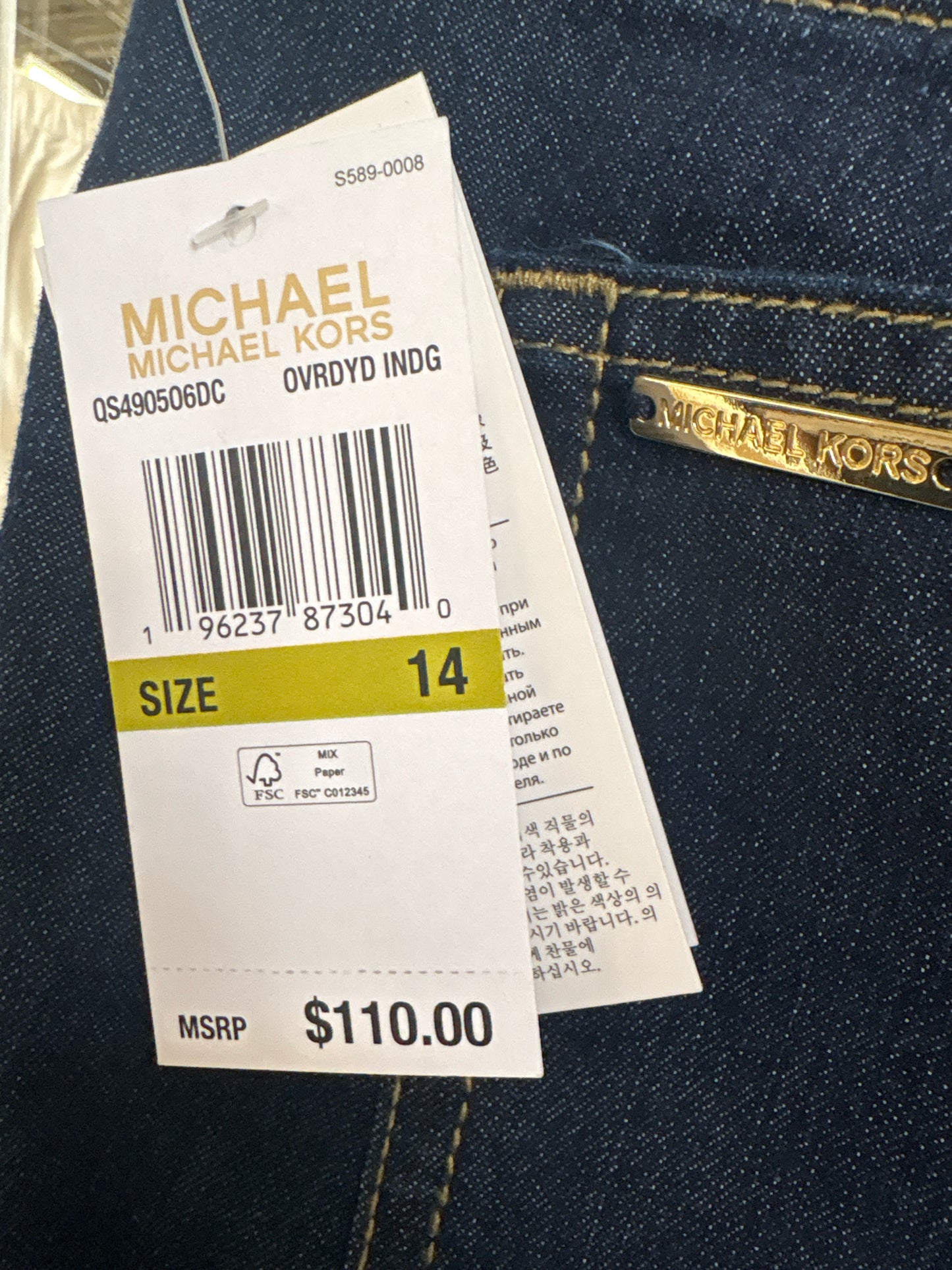 MICHAEL KORS Size 14 Denim Capris