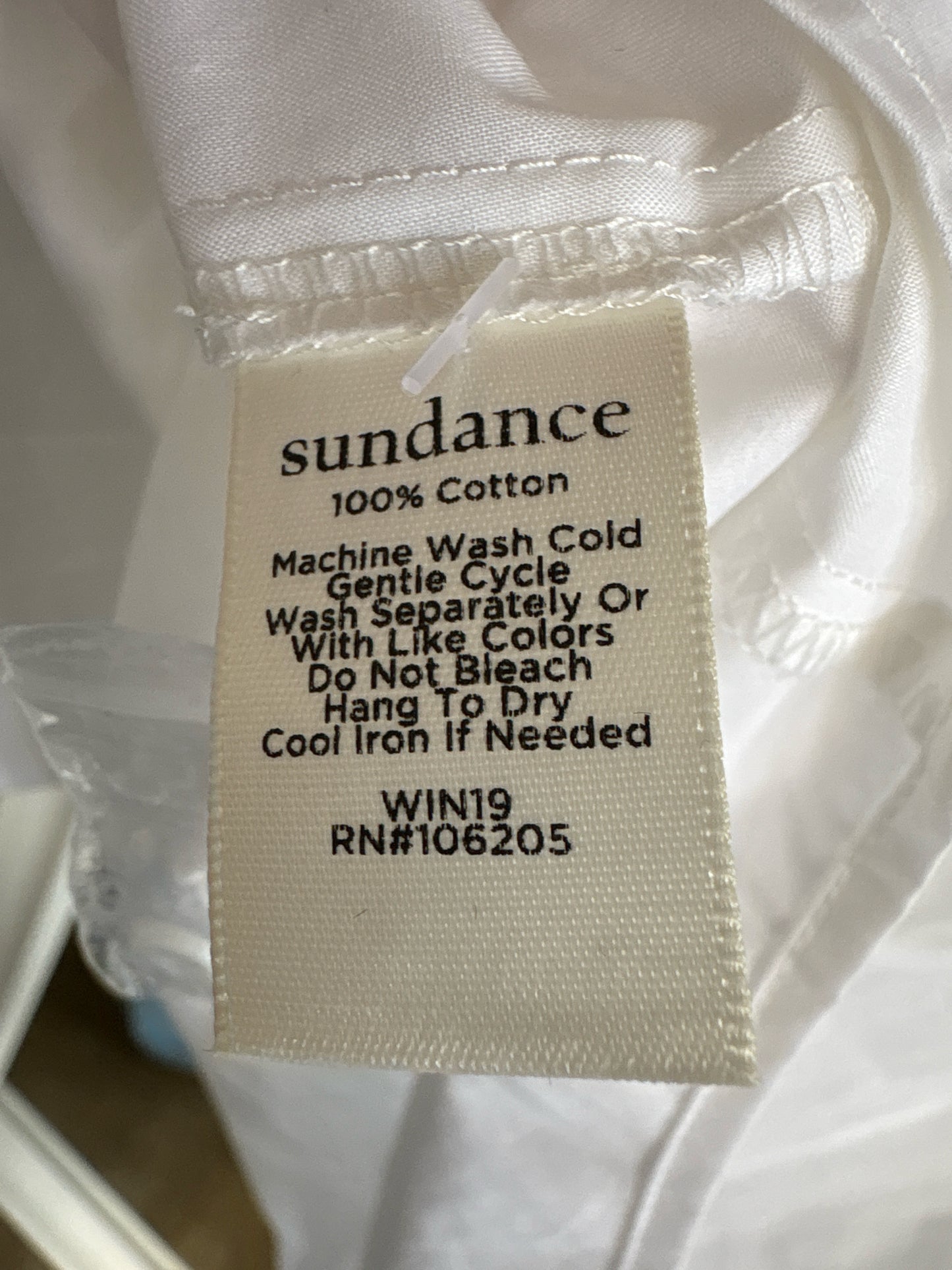 sundance Size L White Long sleeve Top