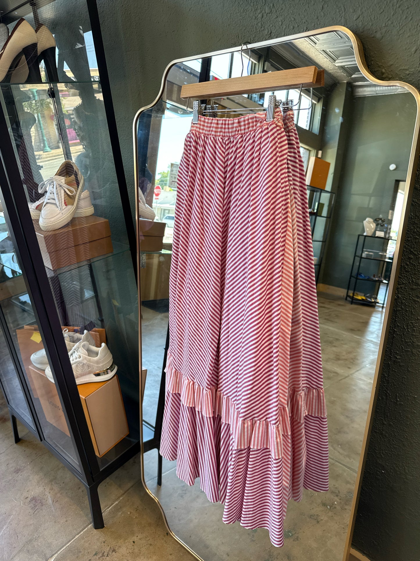 Maeve Size M pink/white Skirt