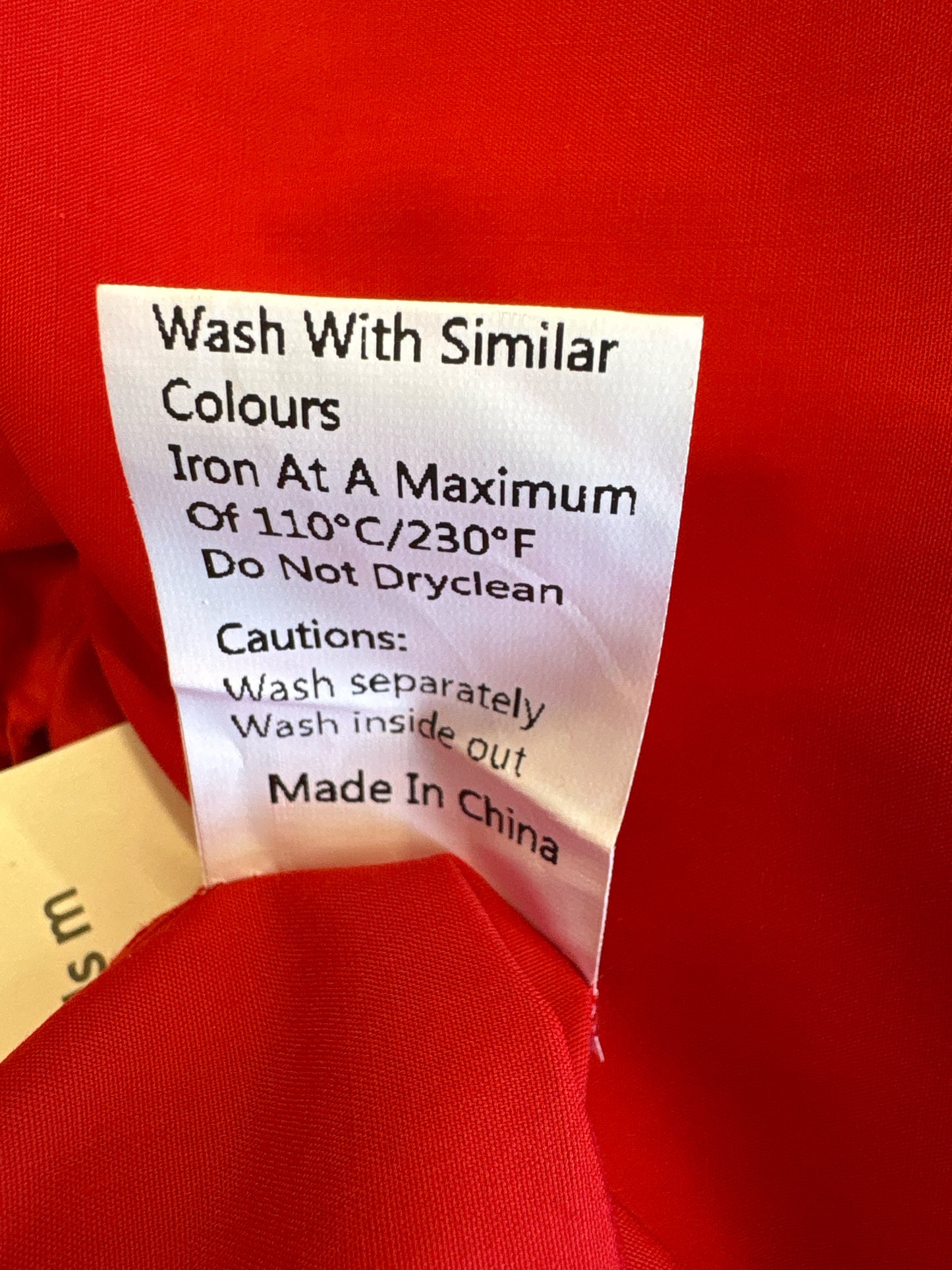 Commense Size XS Red Dress