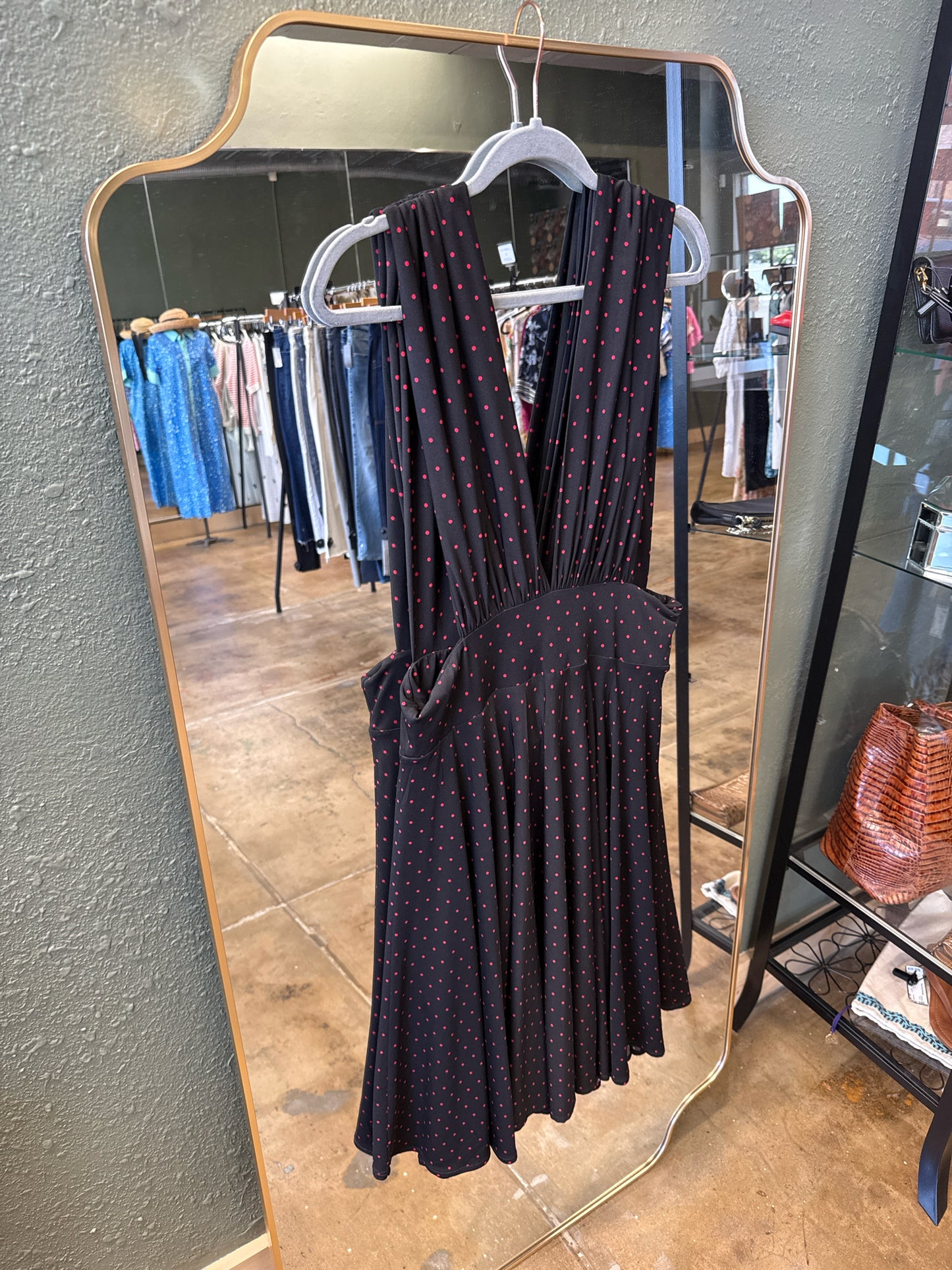 White House Black Market Size 12 Black/Red Dress