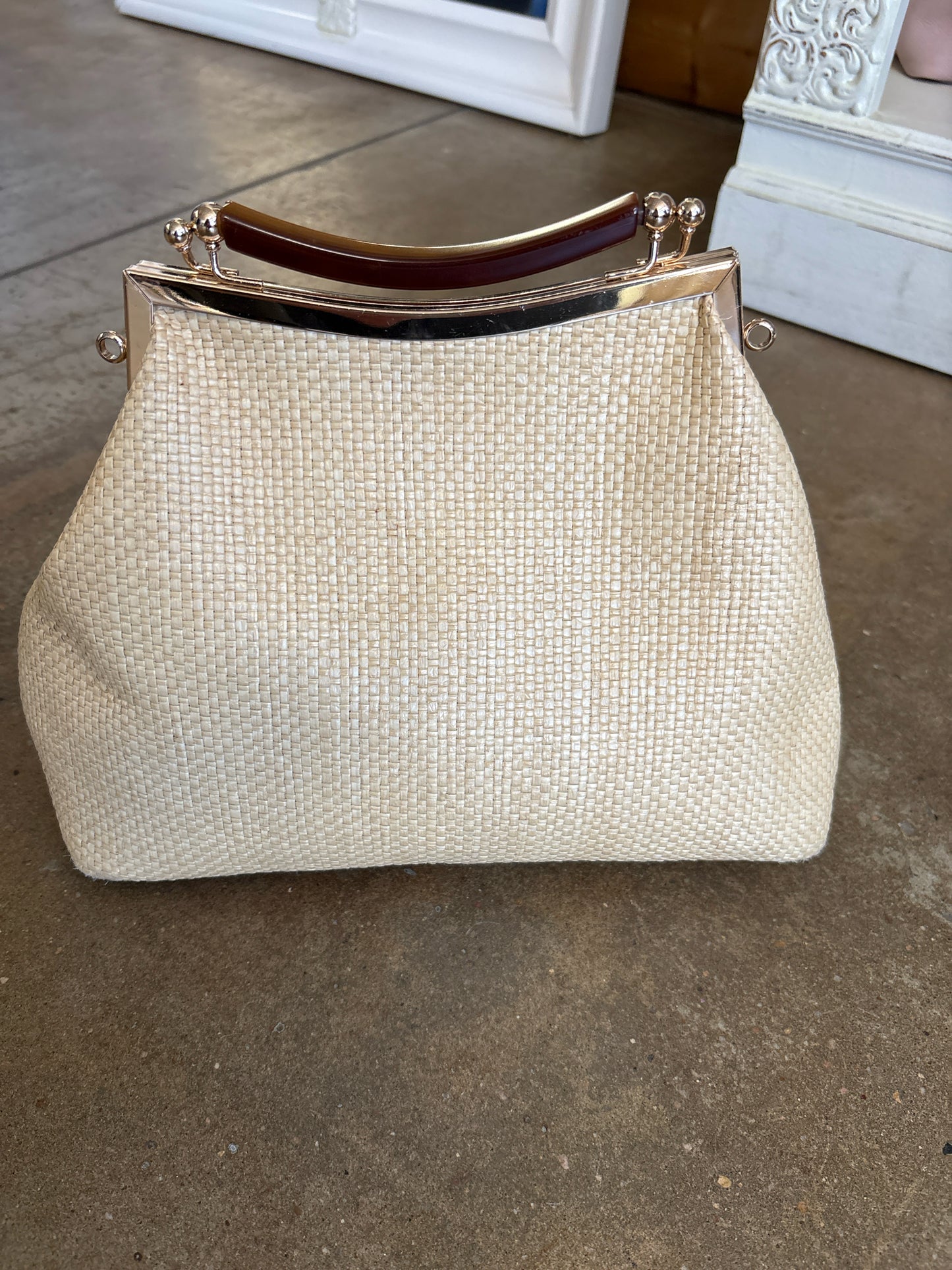 Stella Bianca Cream Purse