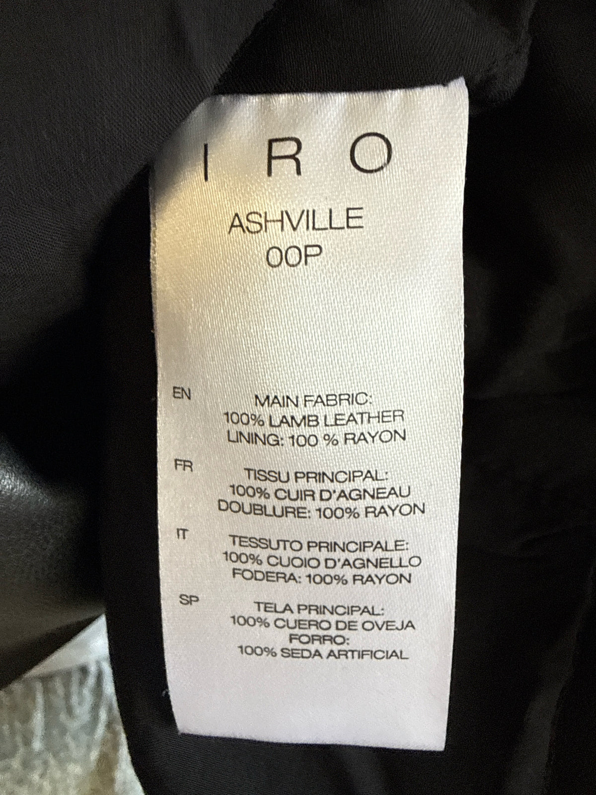 IRO Size 42 Black Jacket