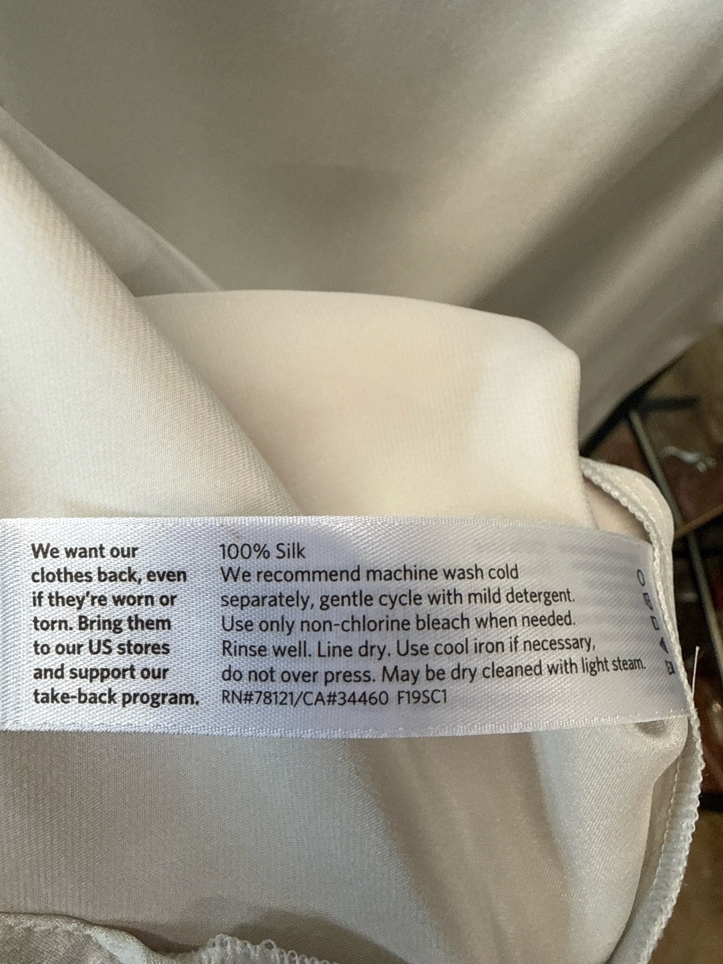 EILEEN FISHER Size L White Top