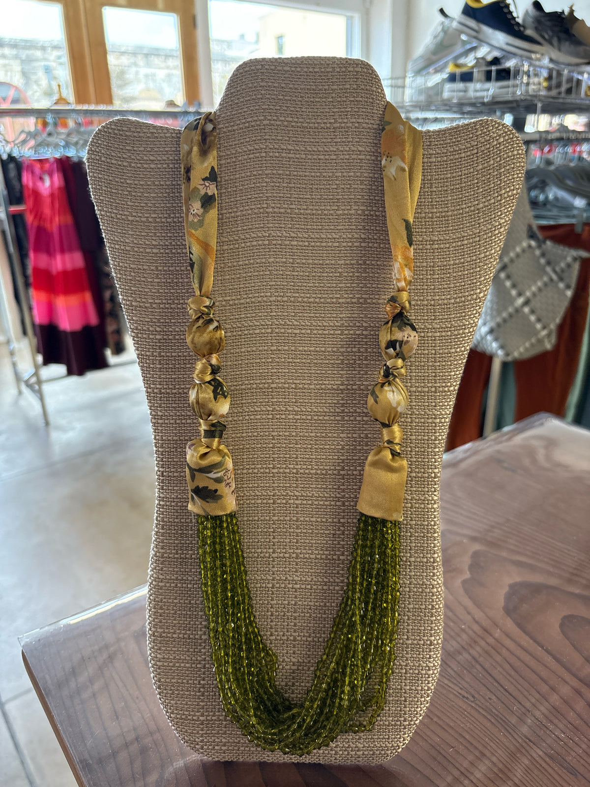 Gold/Green Necklace
