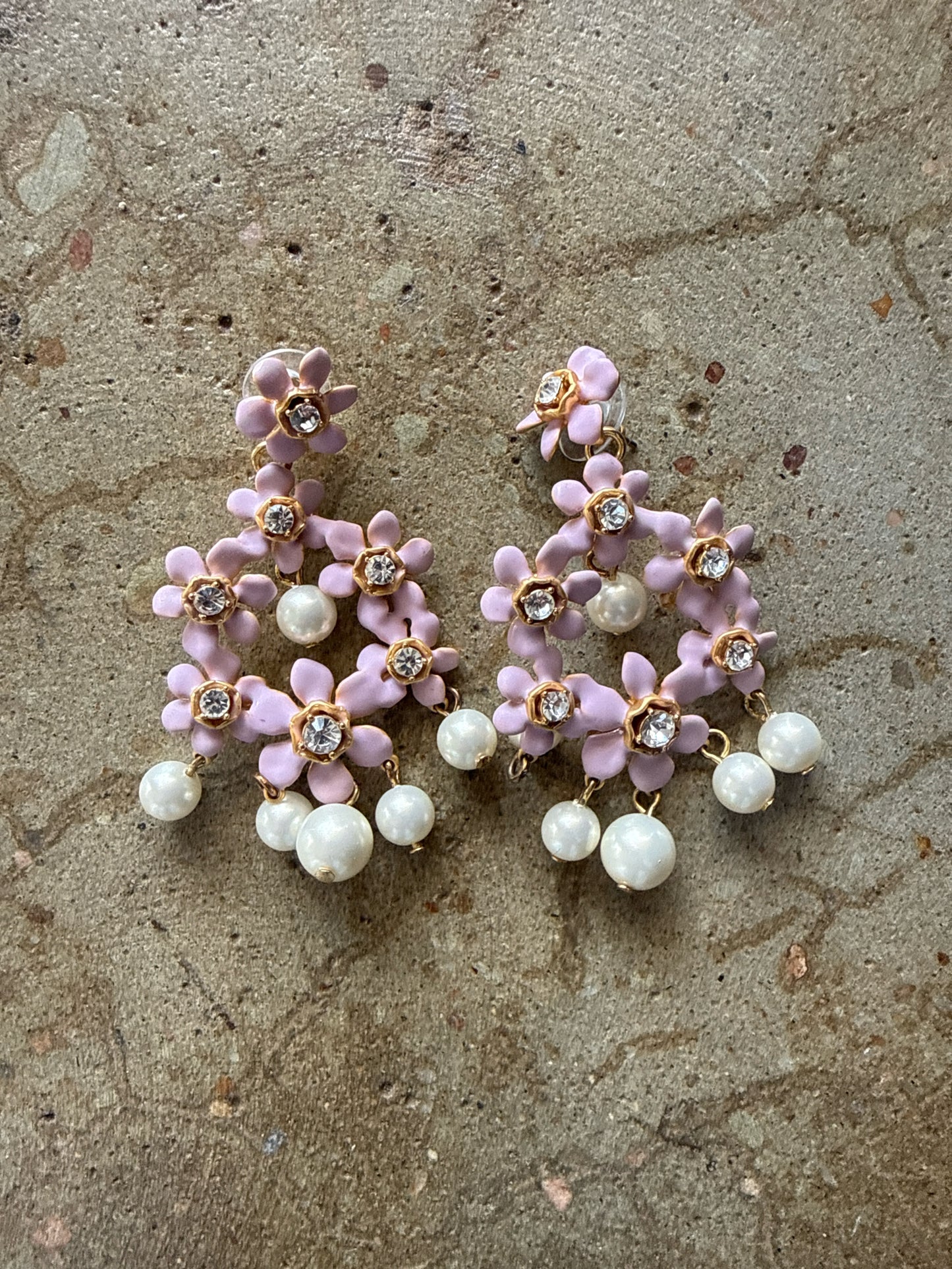 Jcrew Purple Dangle Earrings