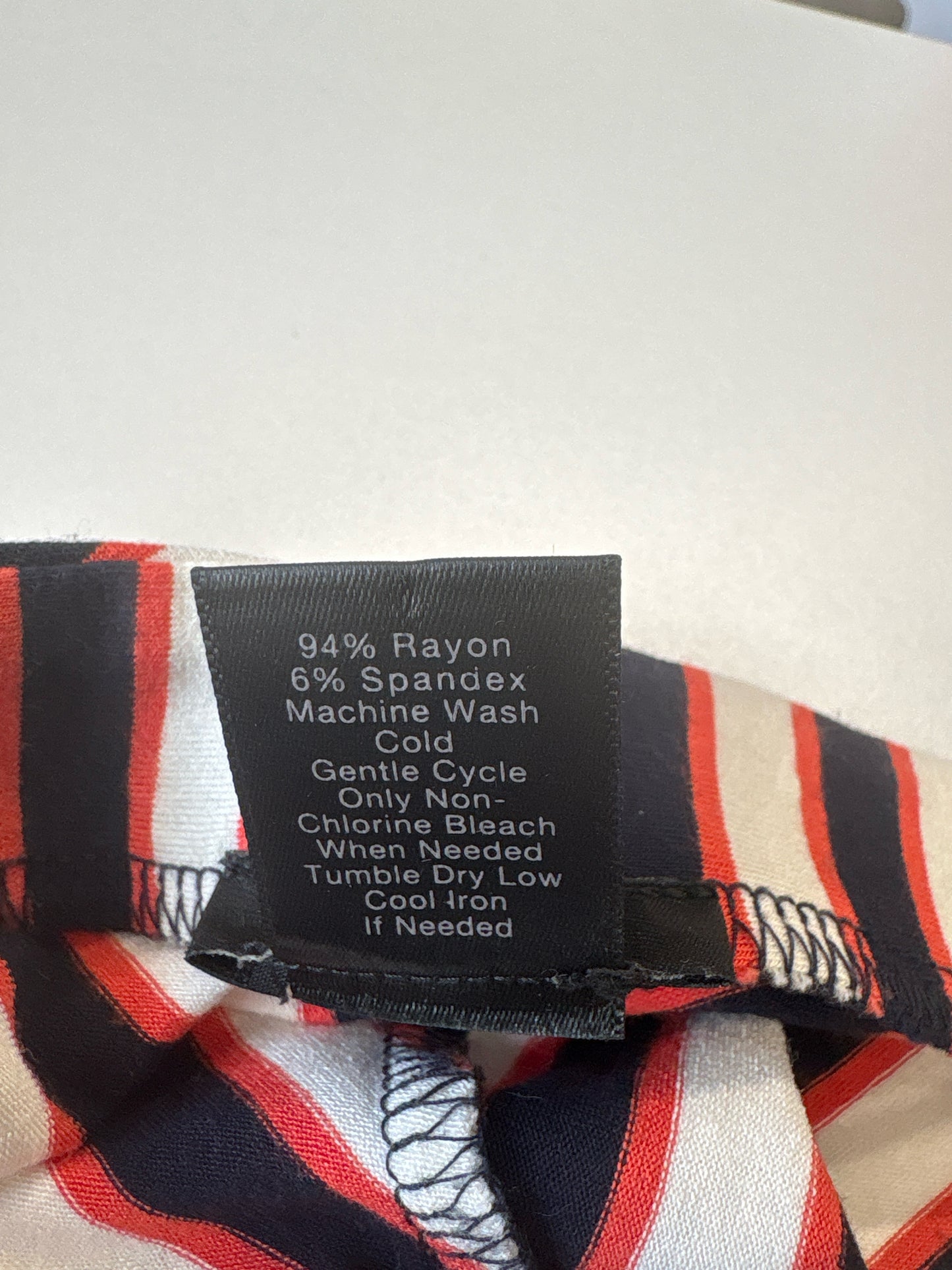 ANN TAYLOR Size L Navy/Red/White Skirt