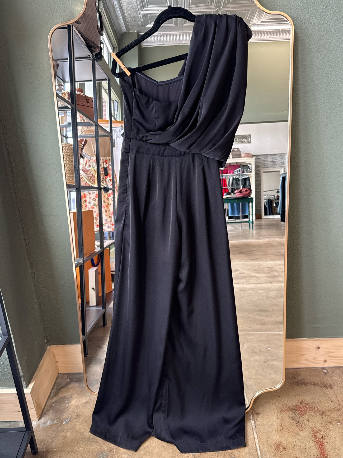 do & be Size S Black One shoulder Romper