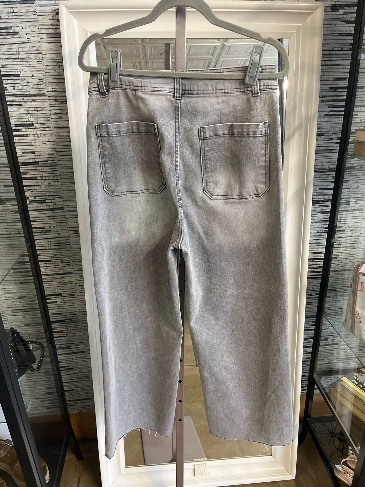 OAT Size 12 Gray wide leg Jeans