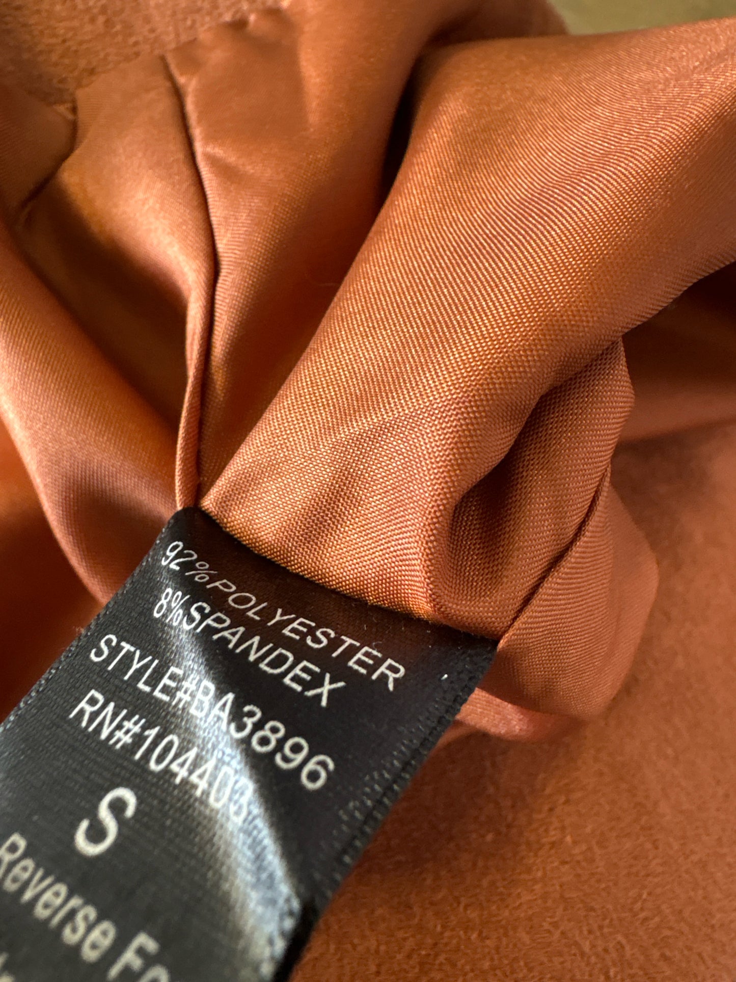 Blu Pepper Size S Camel Faux Suede Skirt