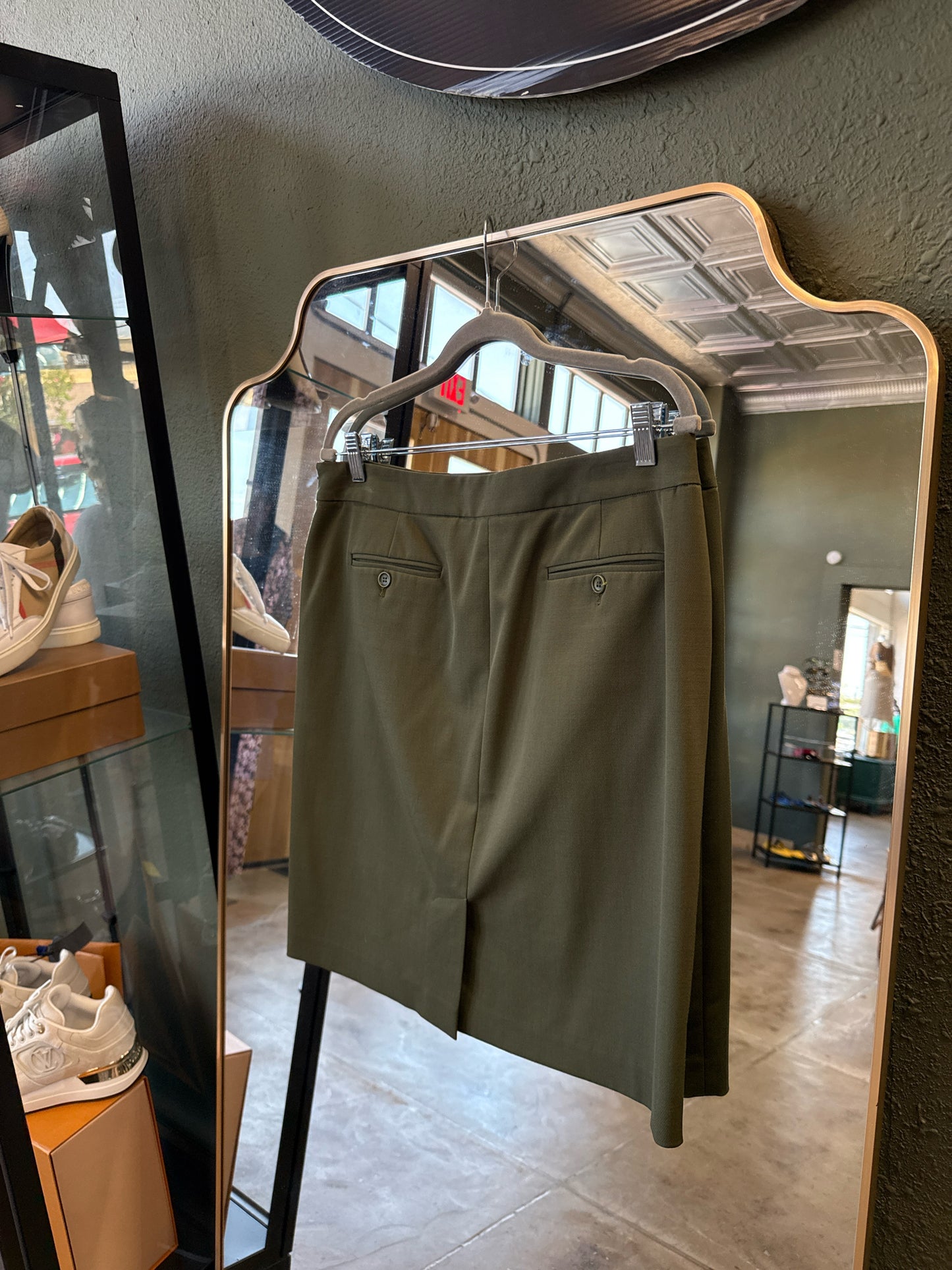 theory Size 10 Green Skirt