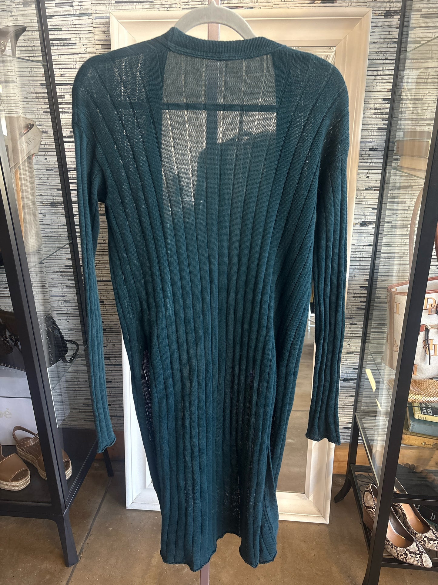 free people Size XS Dark Teal Ribbed Cardigan