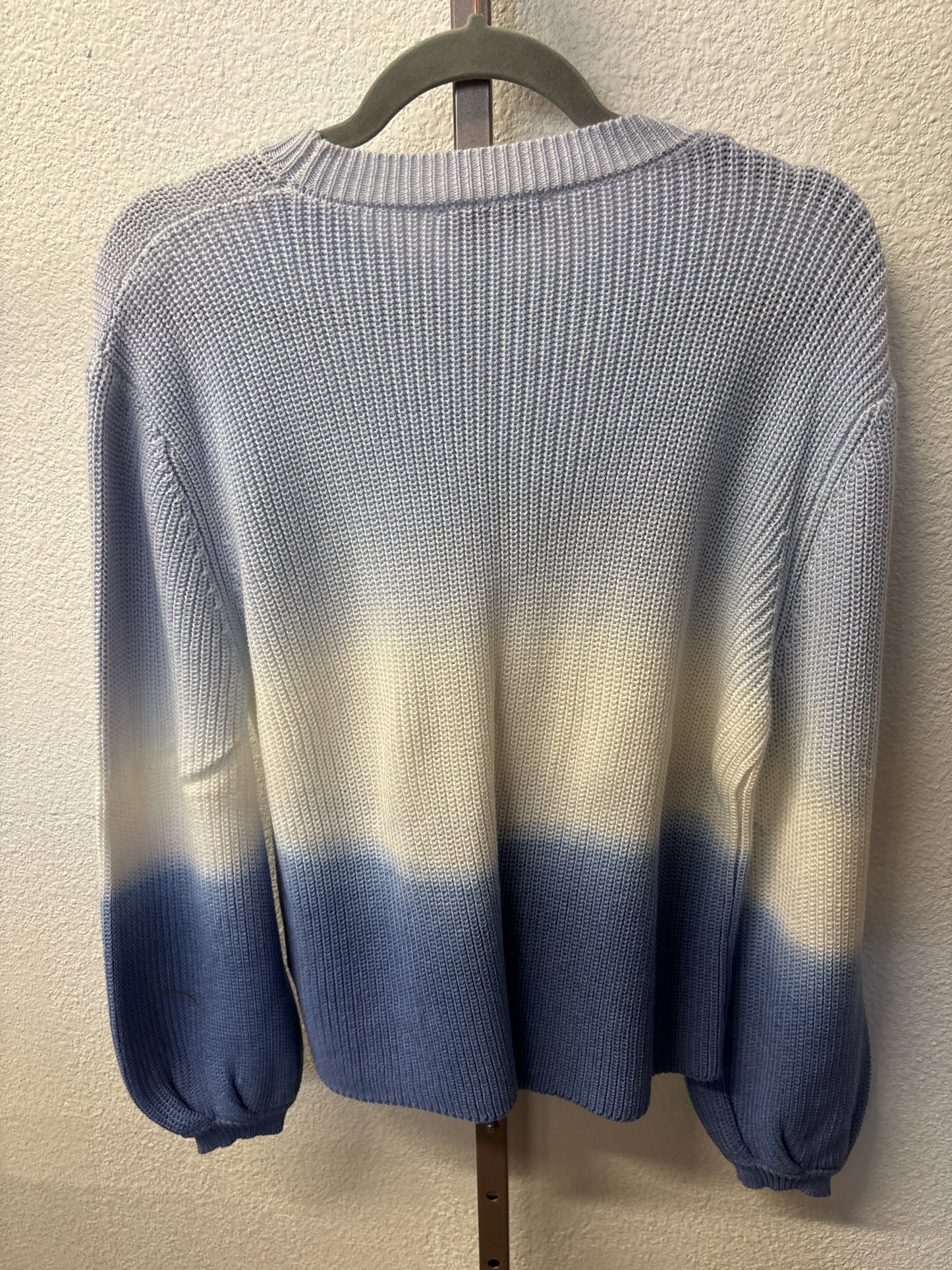 She + Sky Size M Blue/White Ombre Sweater
