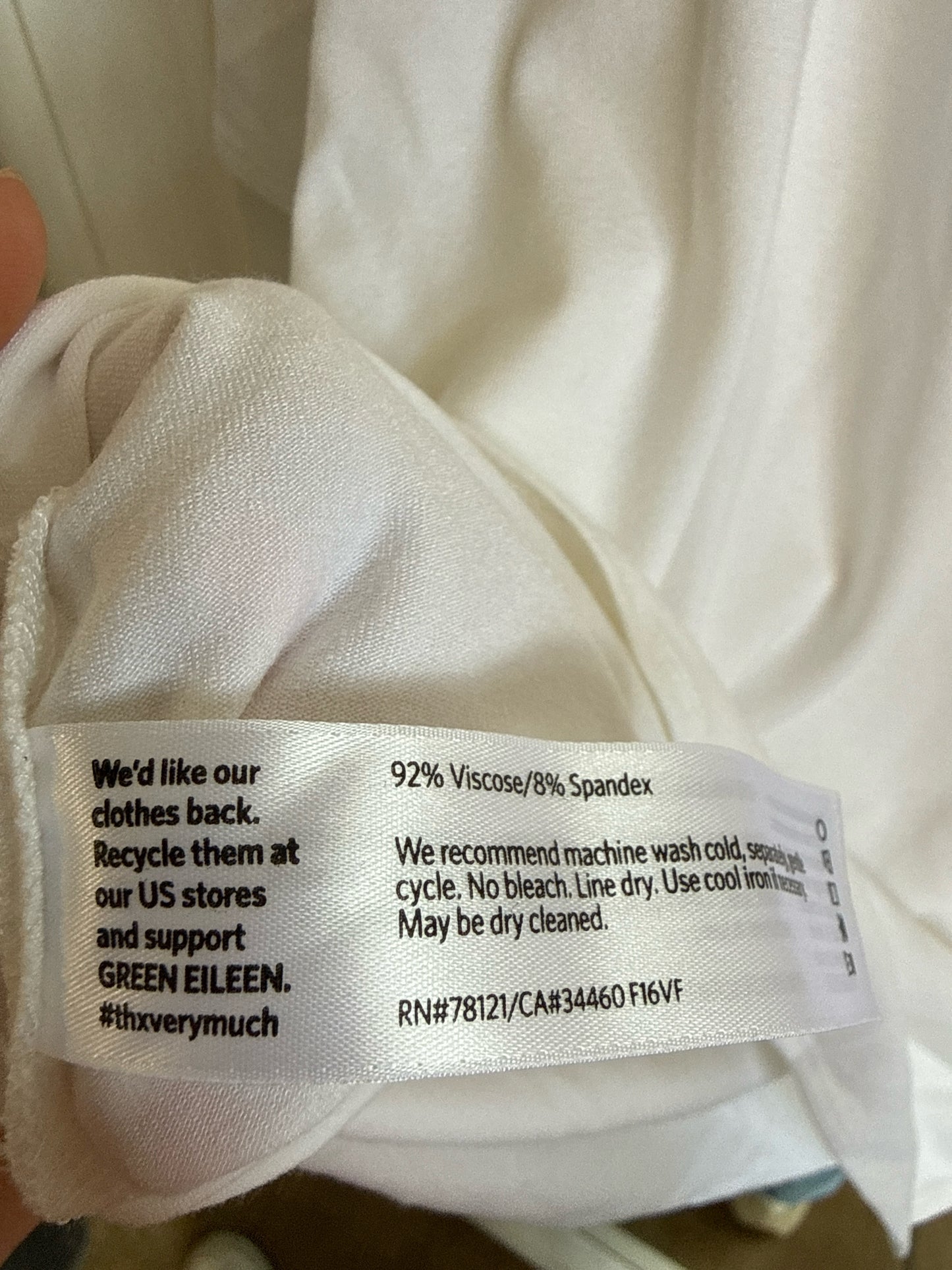 EILEEN FISHER Size M White Top