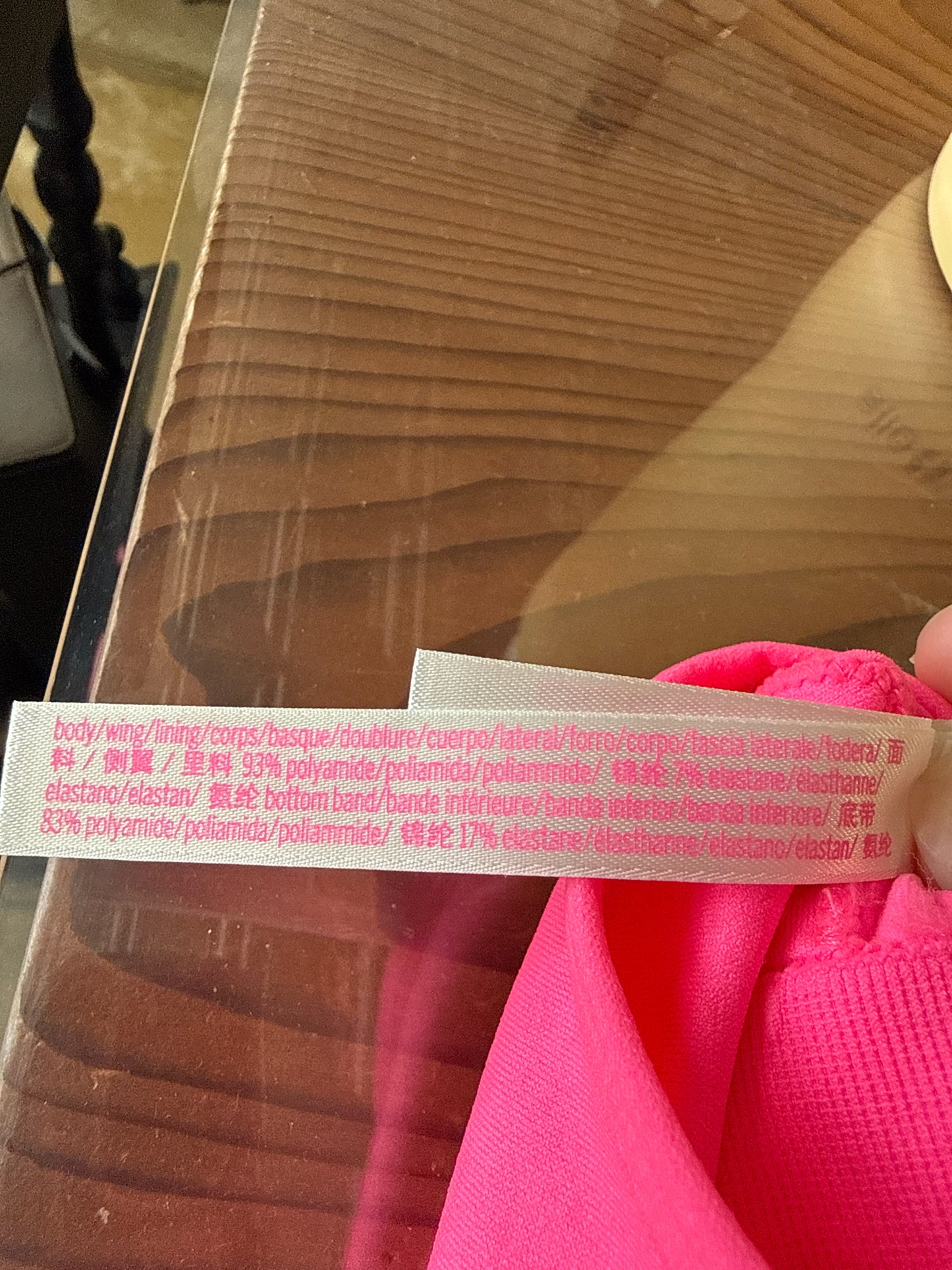 PINK Size M Pink Sportsbra
