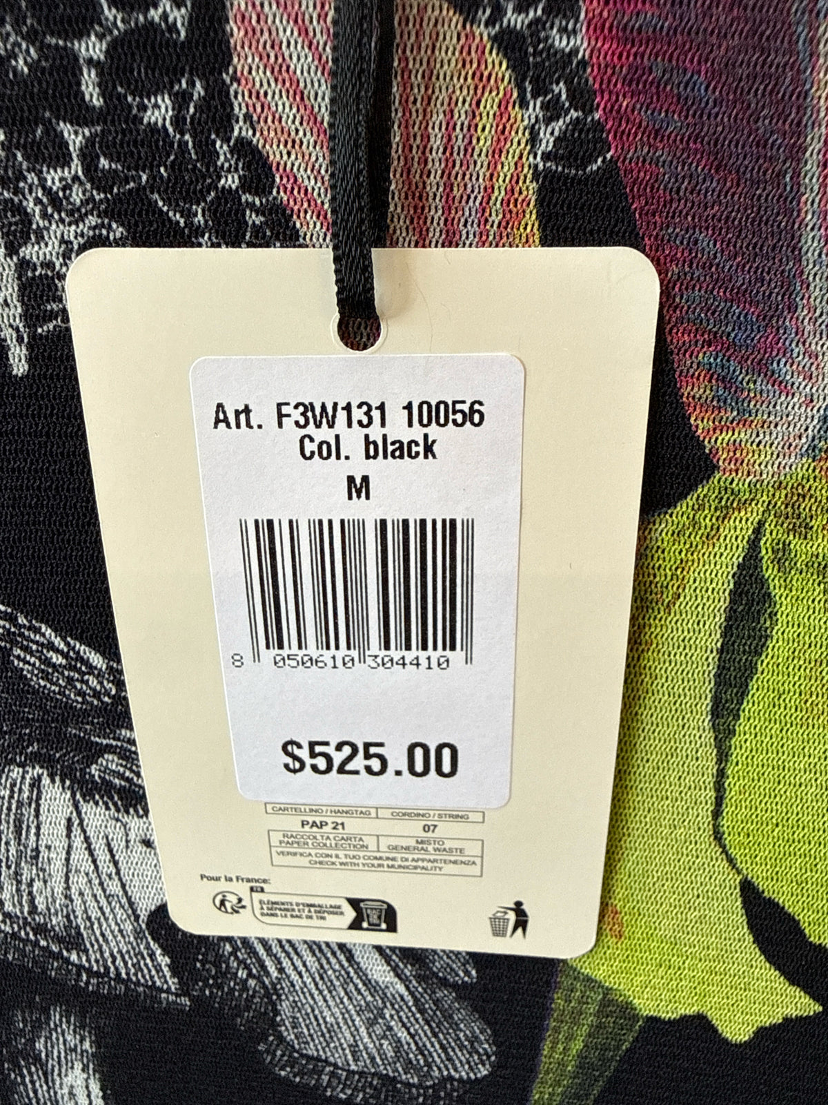 Fuzzi Size M Black/Multi Dress