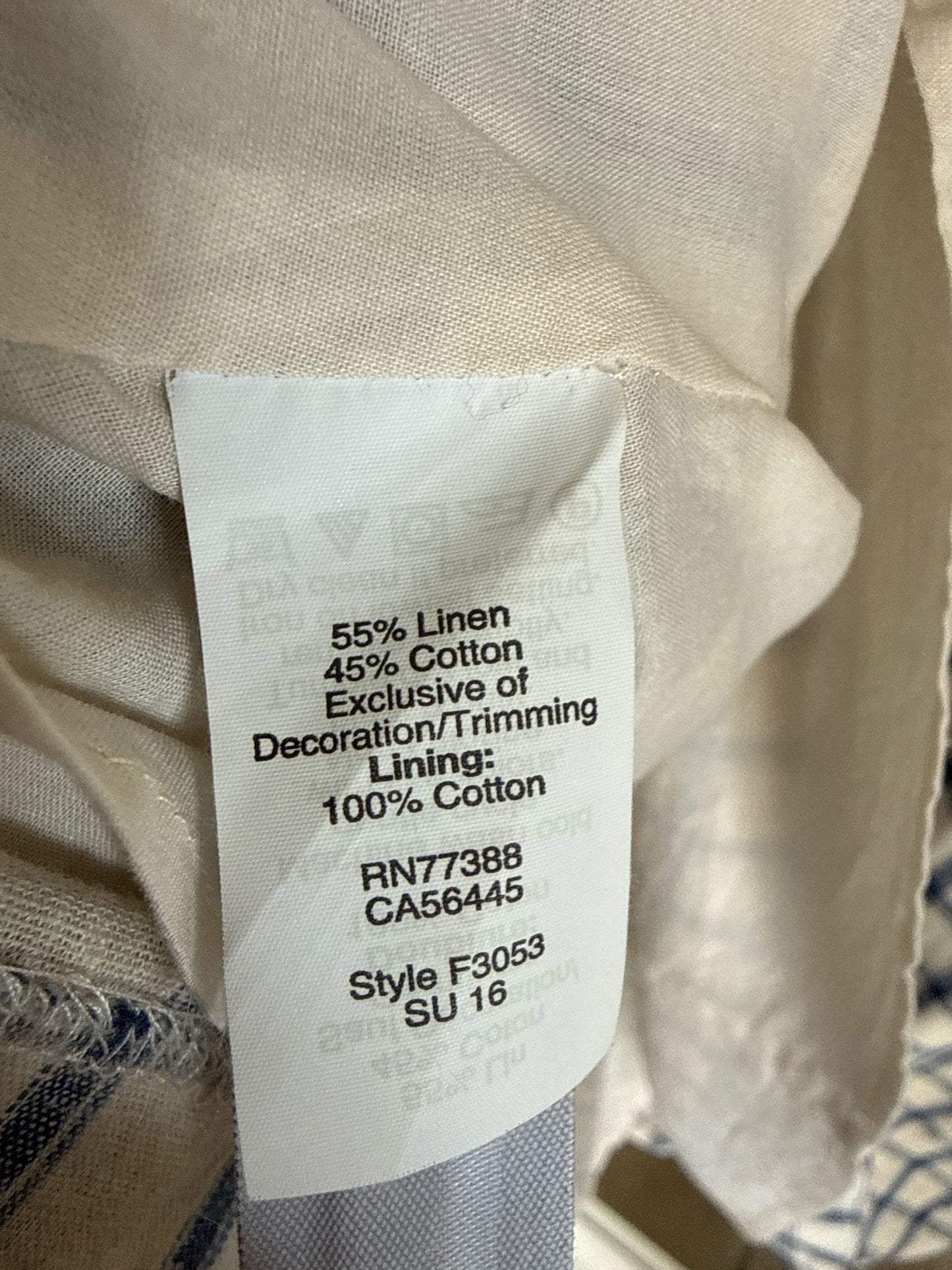 MADEWELL Size S Blue/White Dress