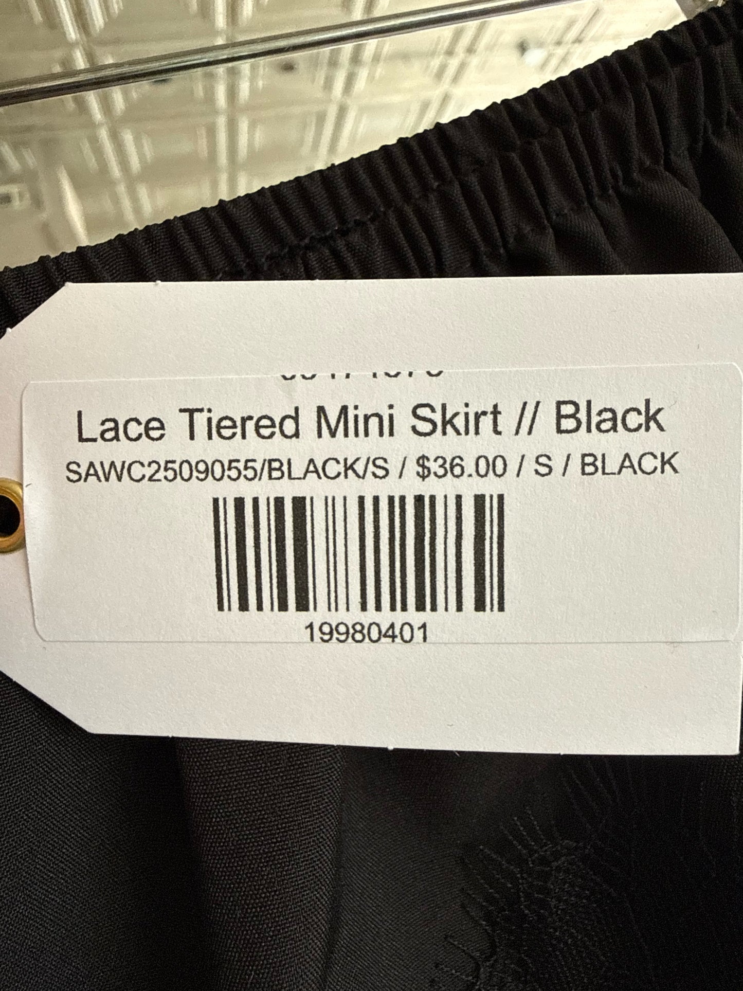 Size S Black Skirt