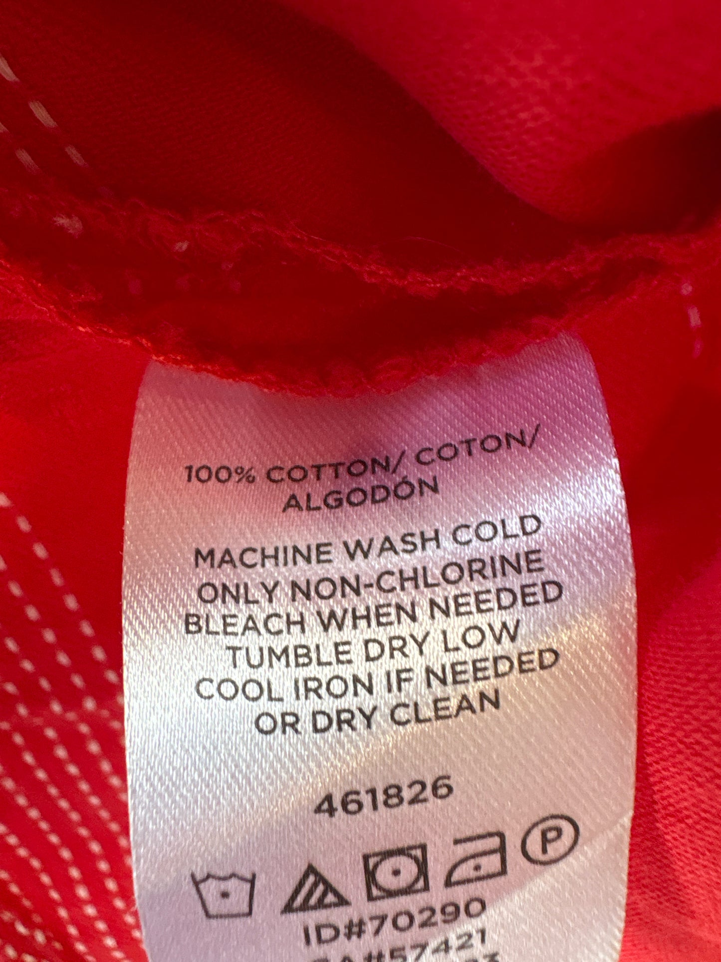 LOFT Size SP Red & White Top