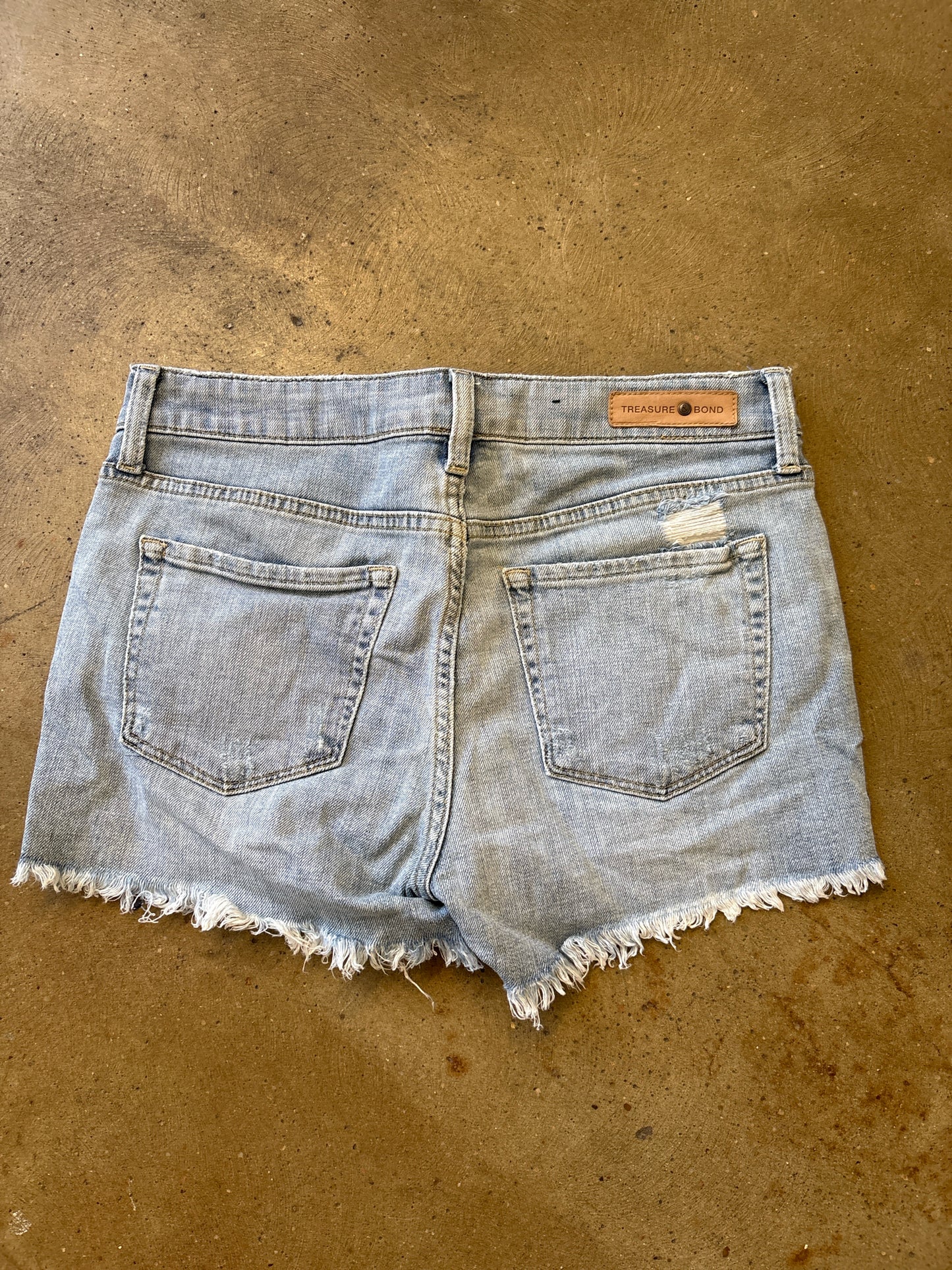 Treasure & Bond Size 27 Denim distressed Shorts