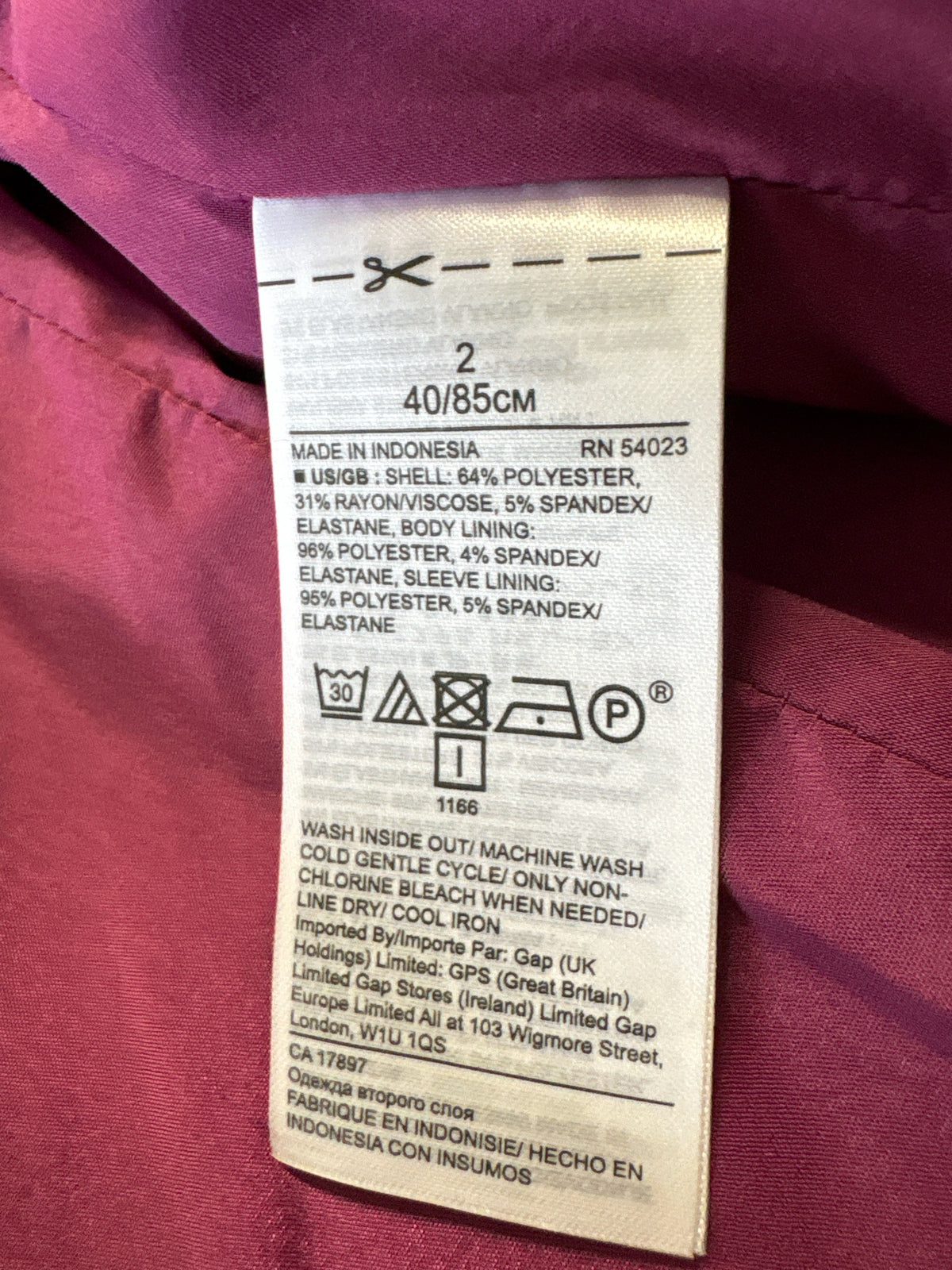 Banana Republic Size 2 Plum Blazer