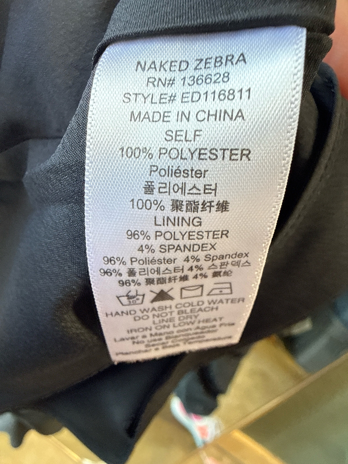 naked zebra Size S Black Dress