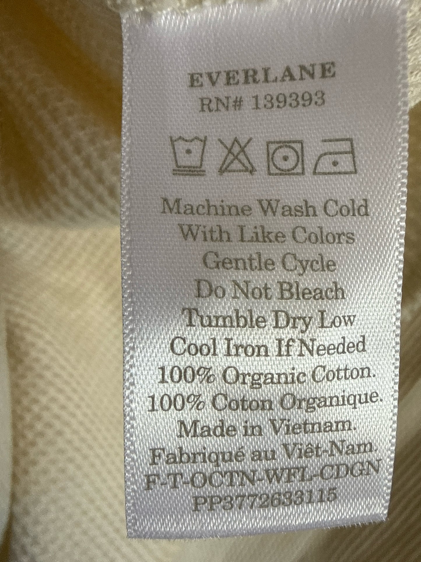 Everlane Size S Cream Cardigan