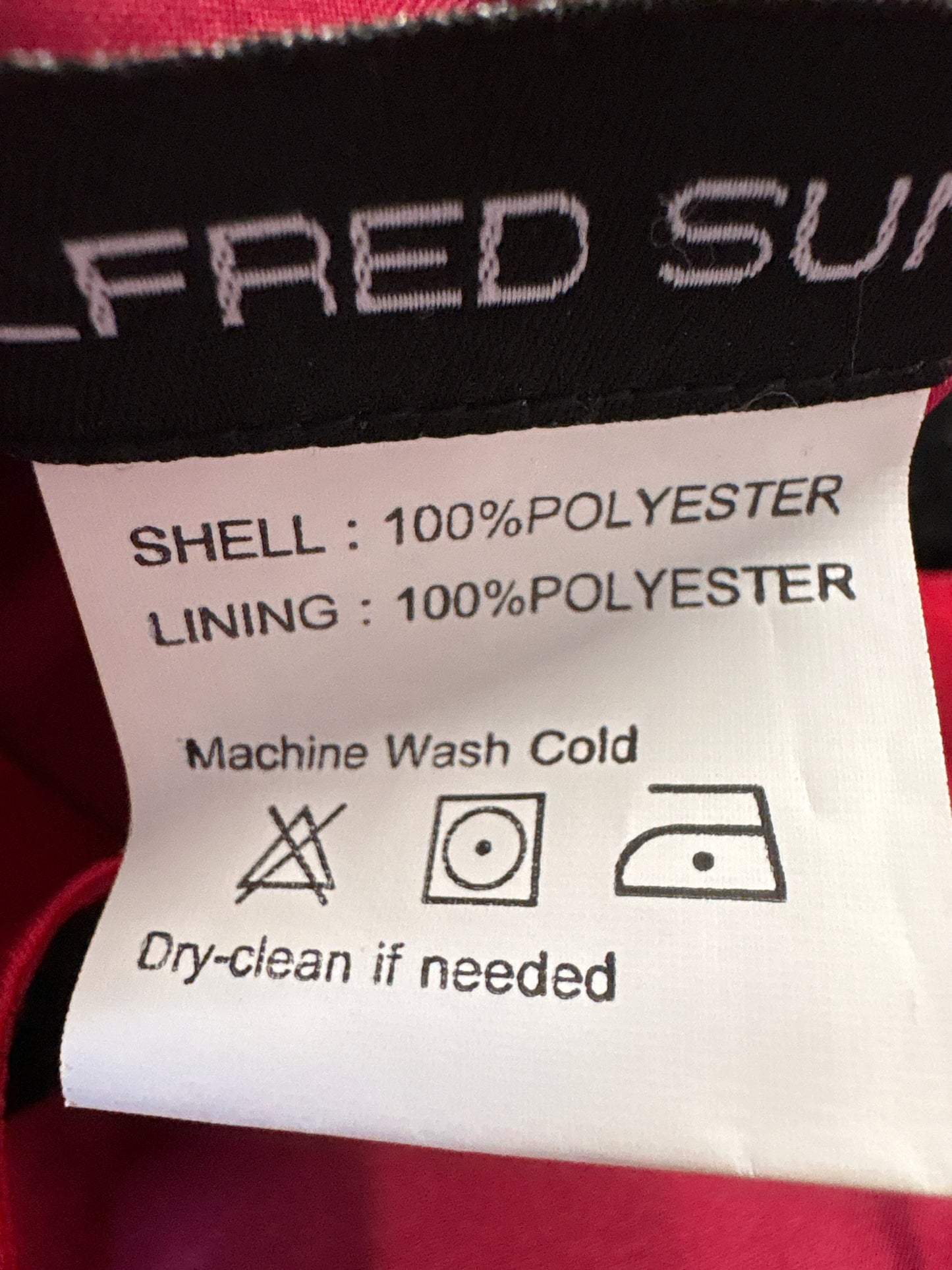 Alfred Sung Size 10 Red Formal