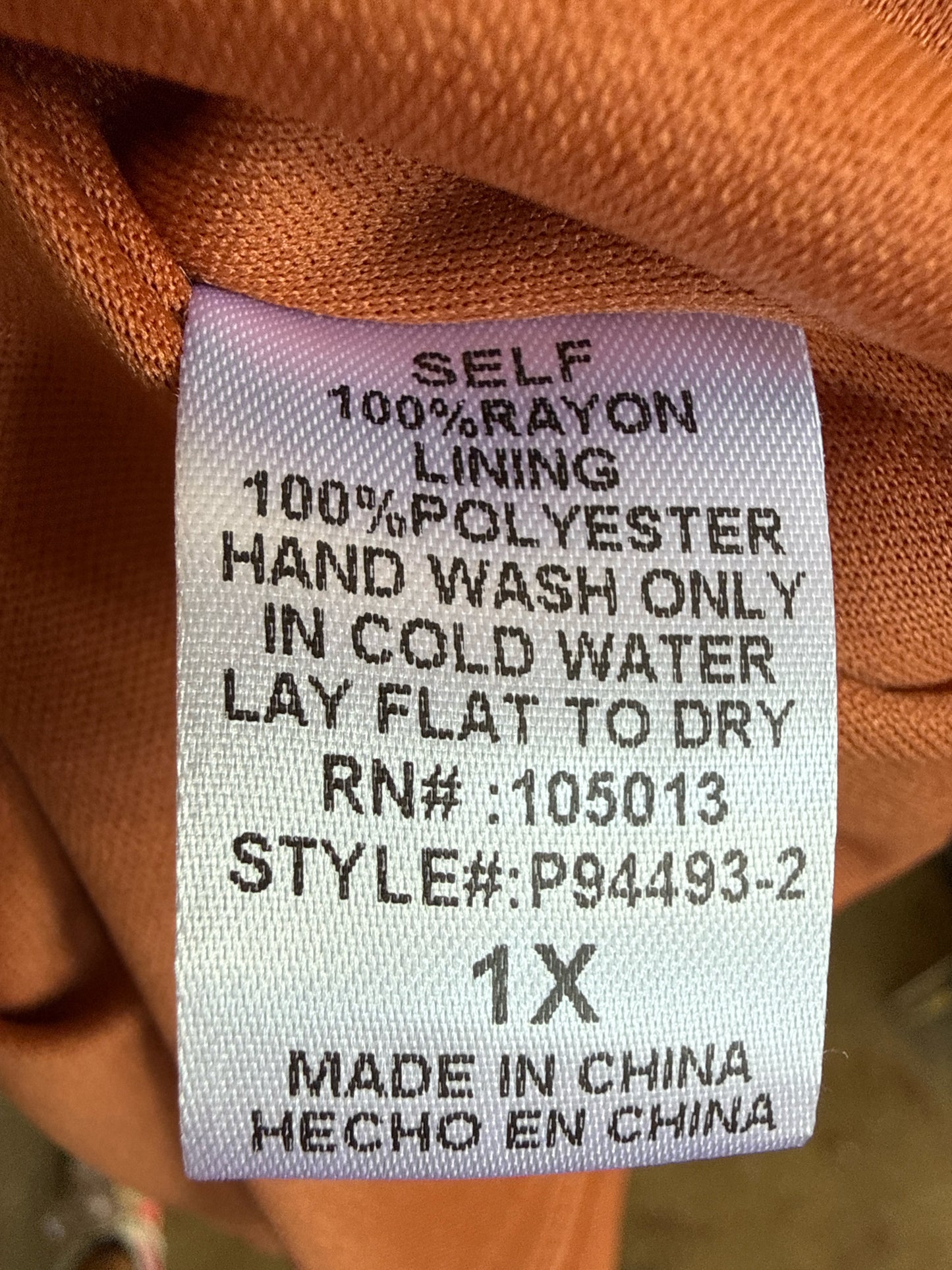 Savanna Jane Size 1X multi Top