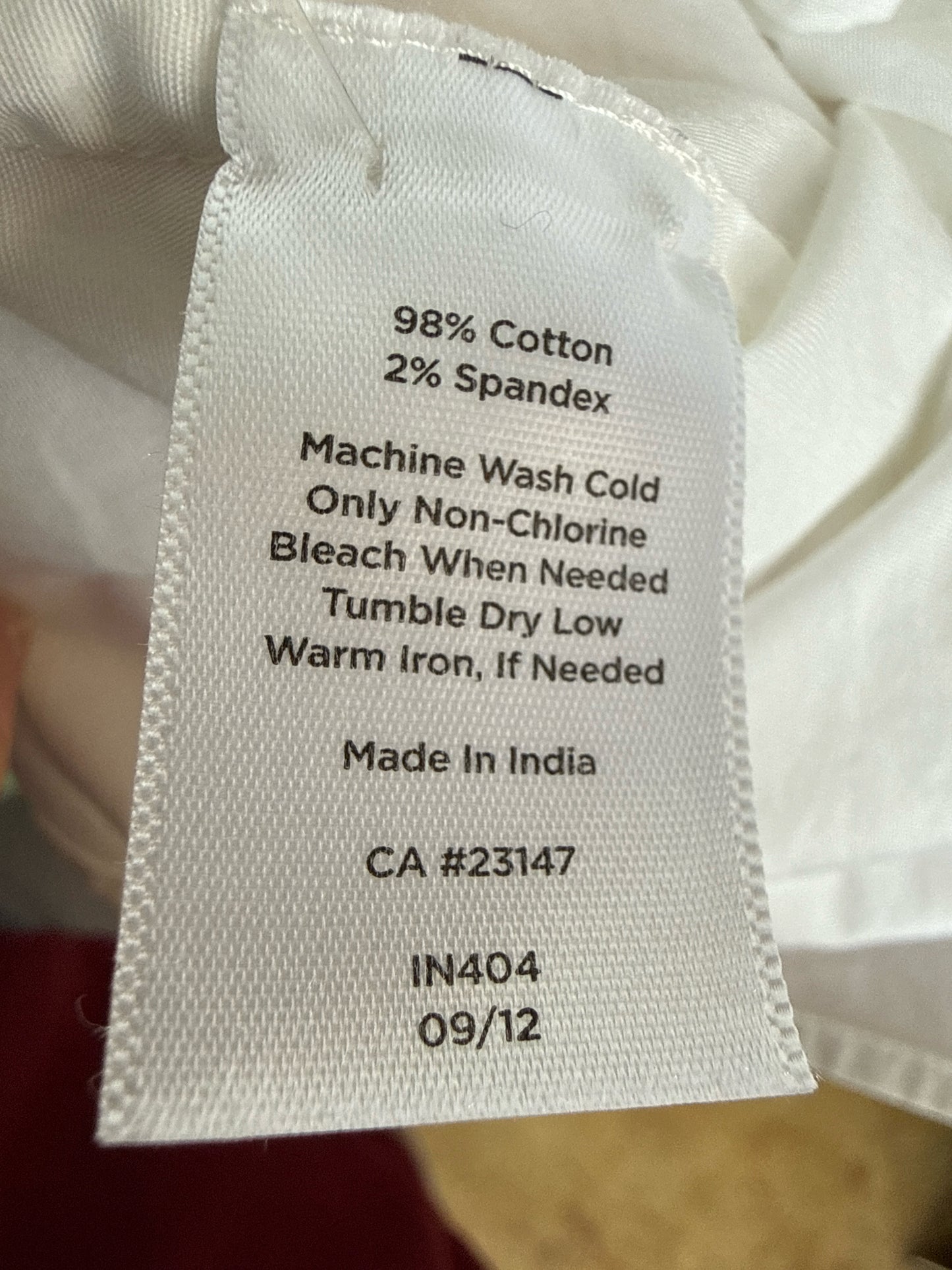 TALBOTS Size 12 White Top