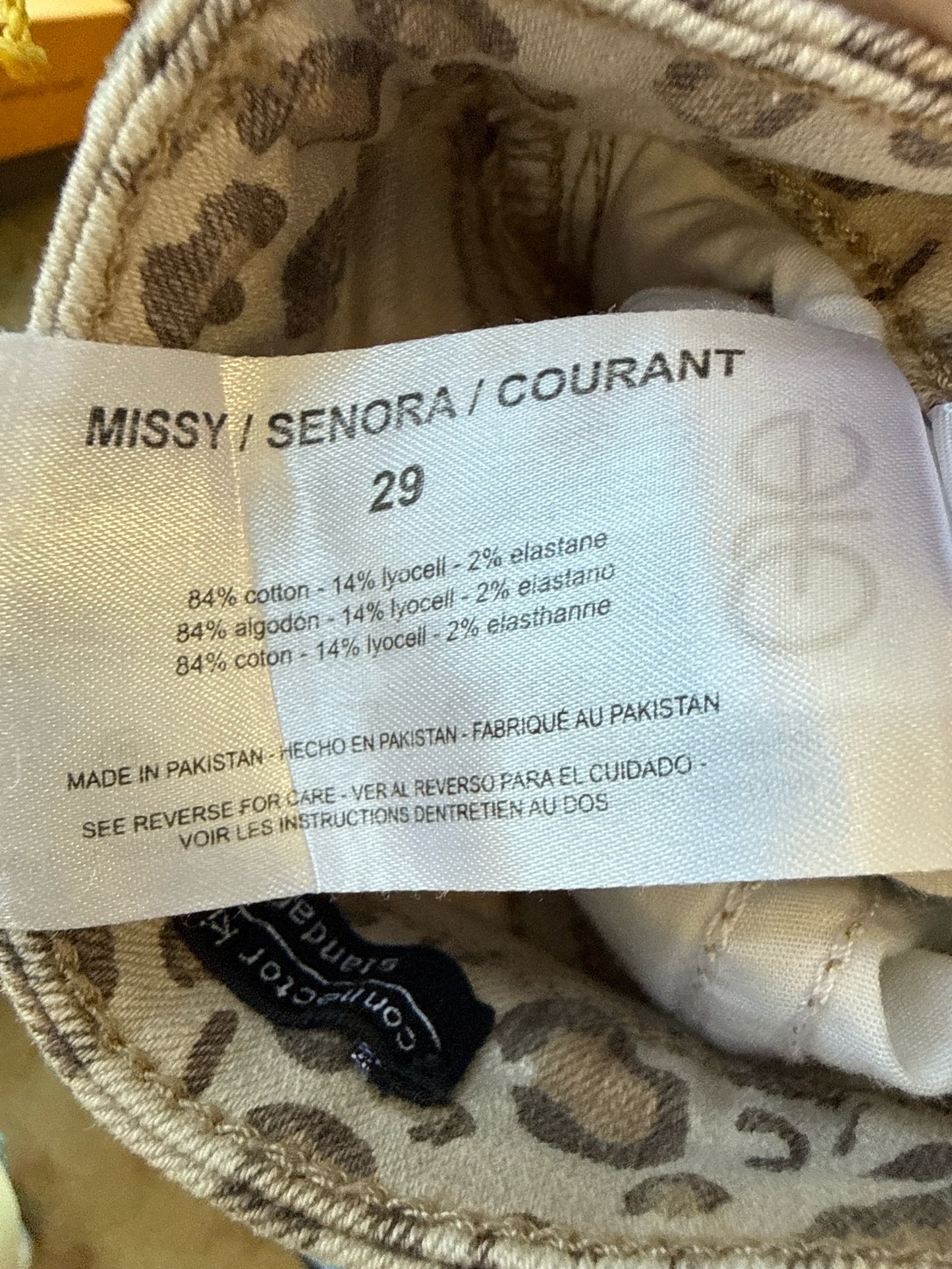 Sanctuary Size 29 Leopard Pants