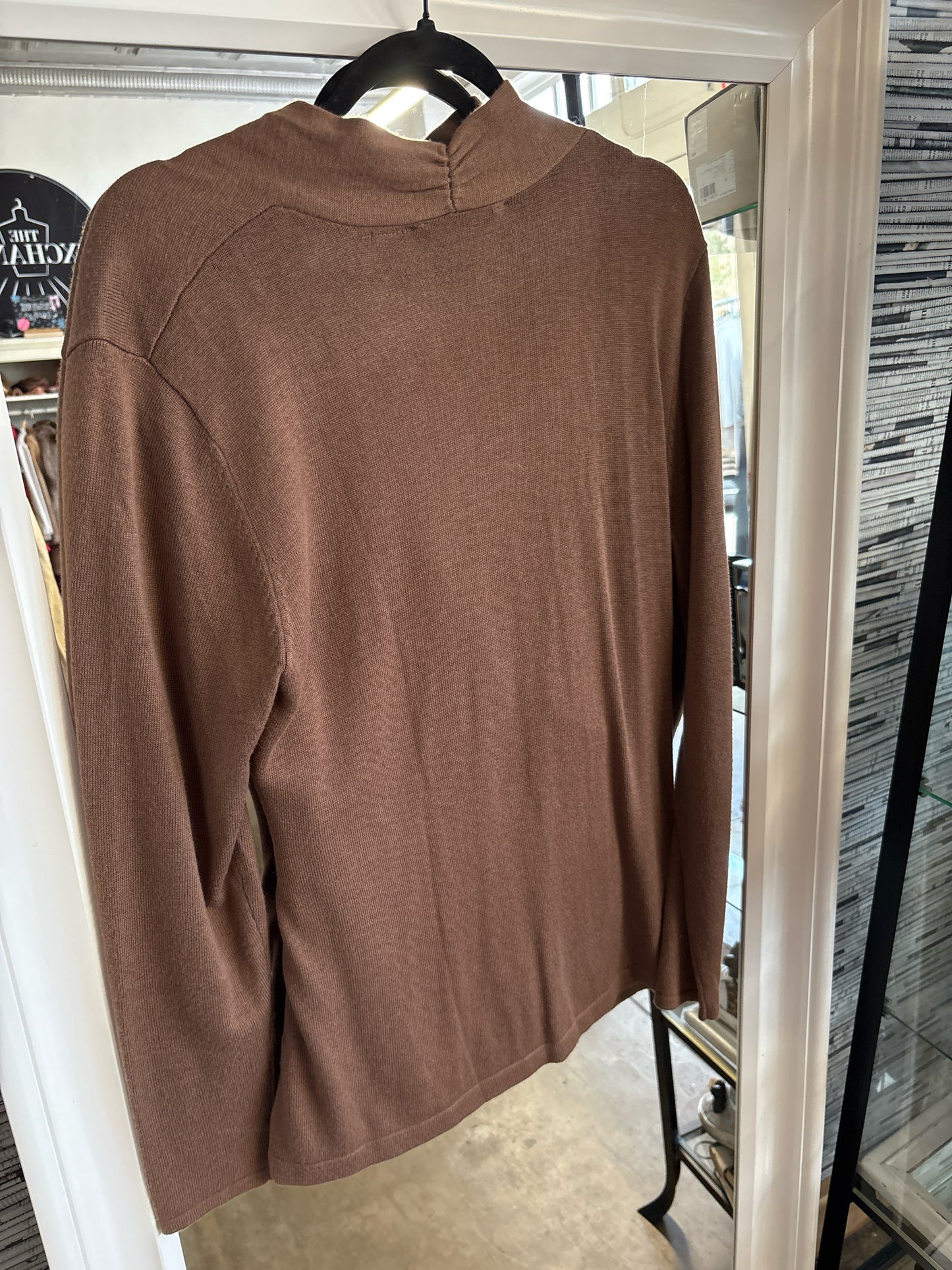 Soft Surroundings Size XL Brown Long sleeve Top