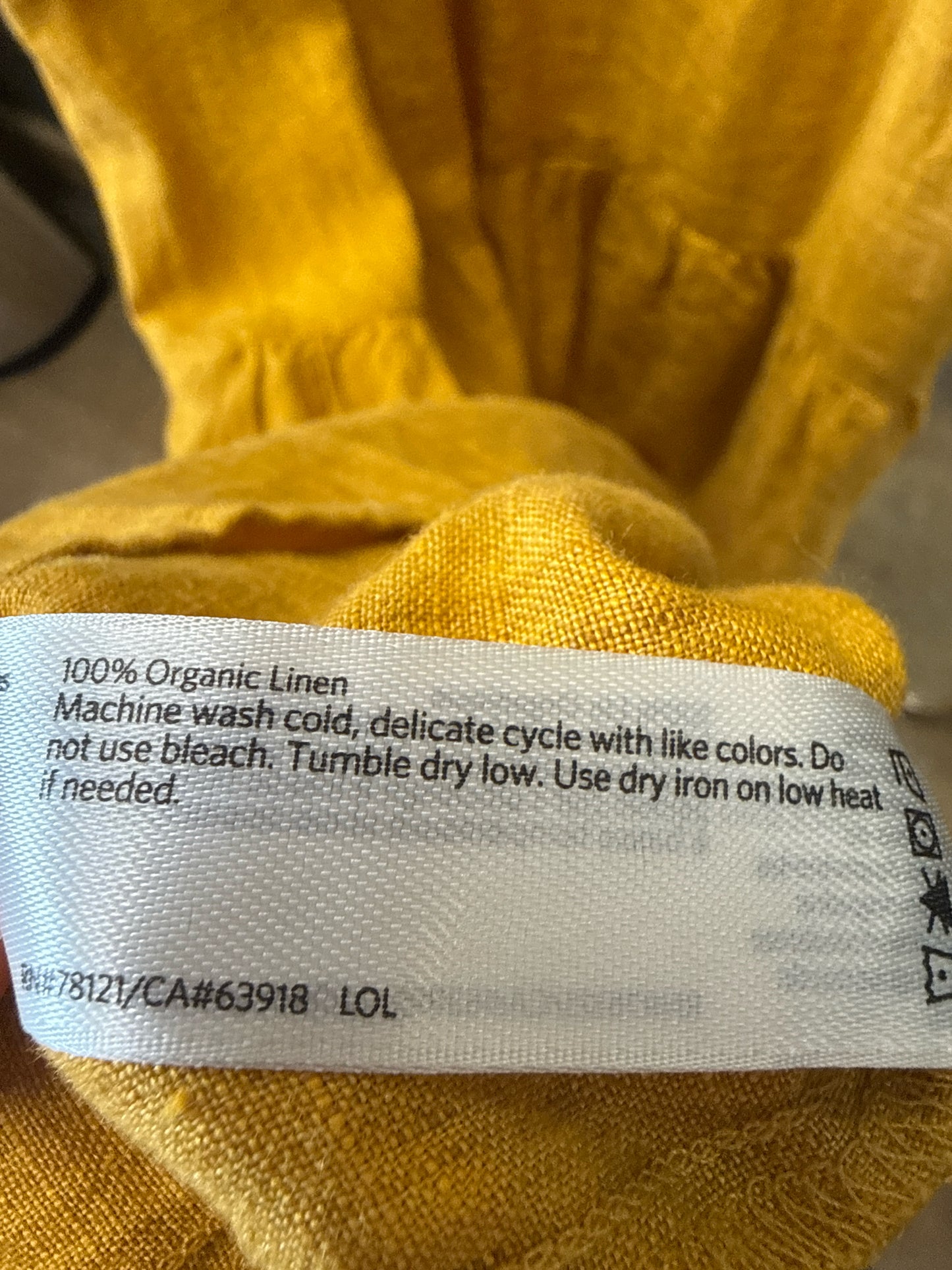 EILEEN FISHER Size M Mustard Dress
