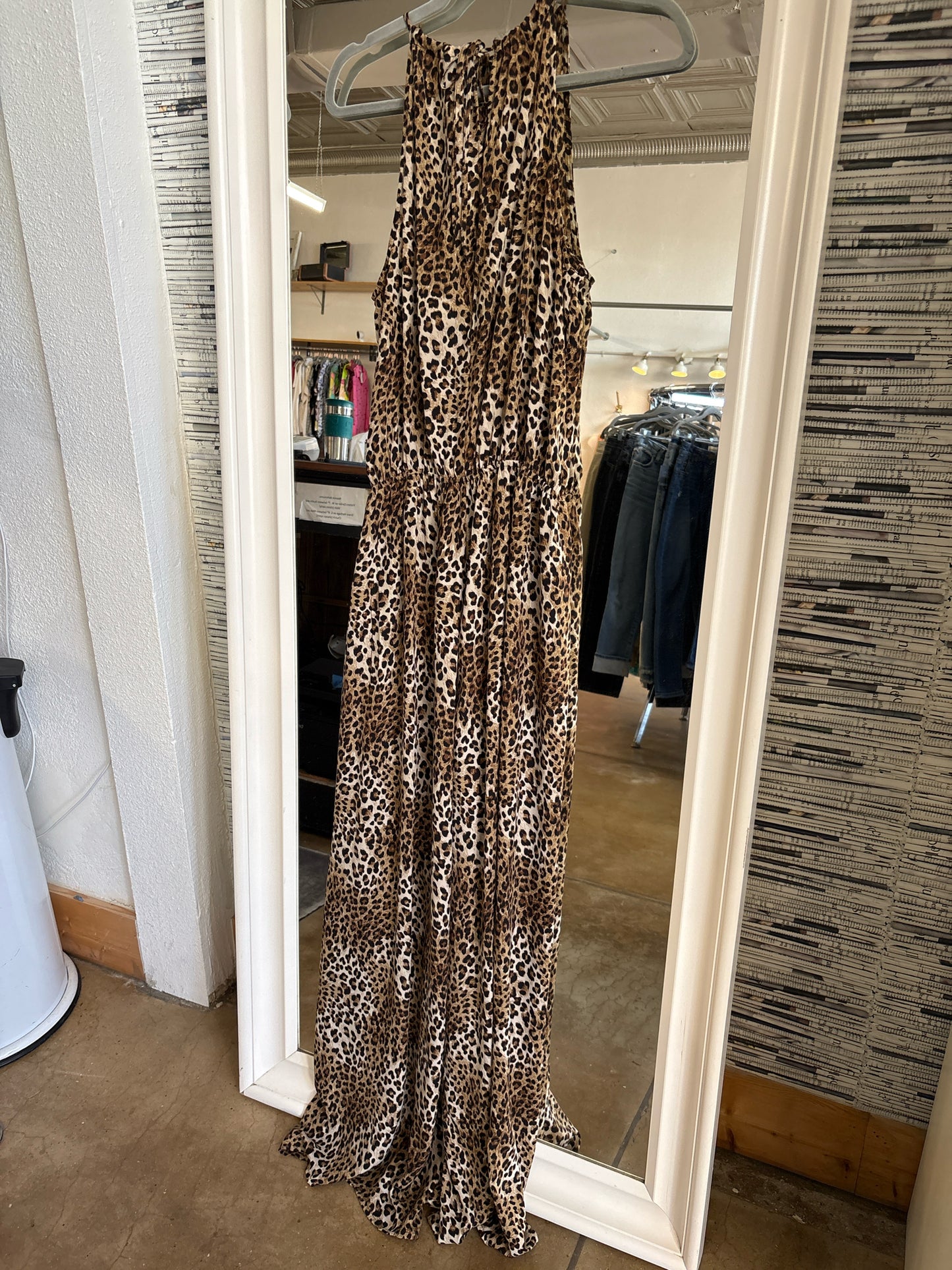 Emma & Michele Size L Leopard Romper