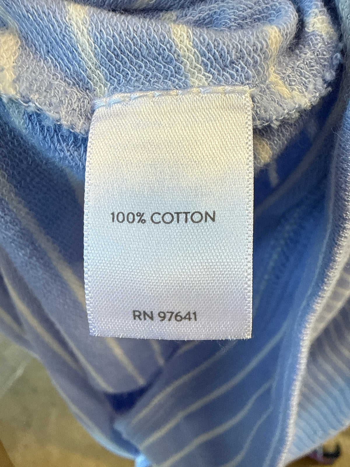J Jill Size XL Blue/White Top