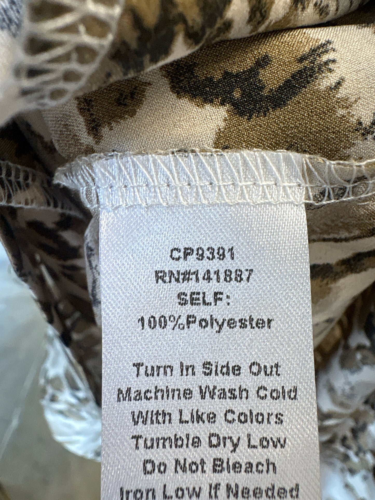 TCEC Size L brown & cream Romper