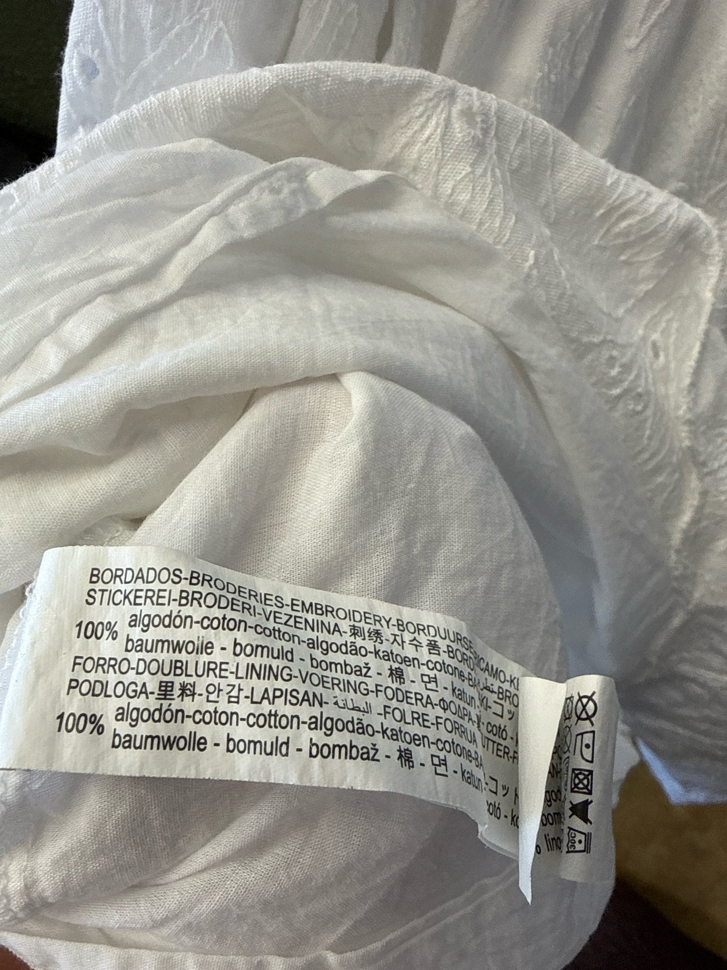 ZARA Size S White Dress