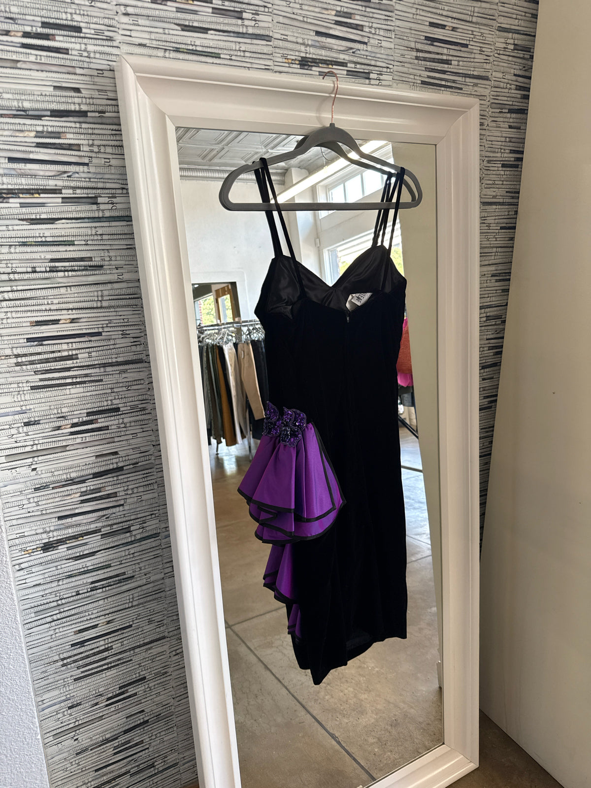 NEW LEAF Size 10 Black/Purple Dress