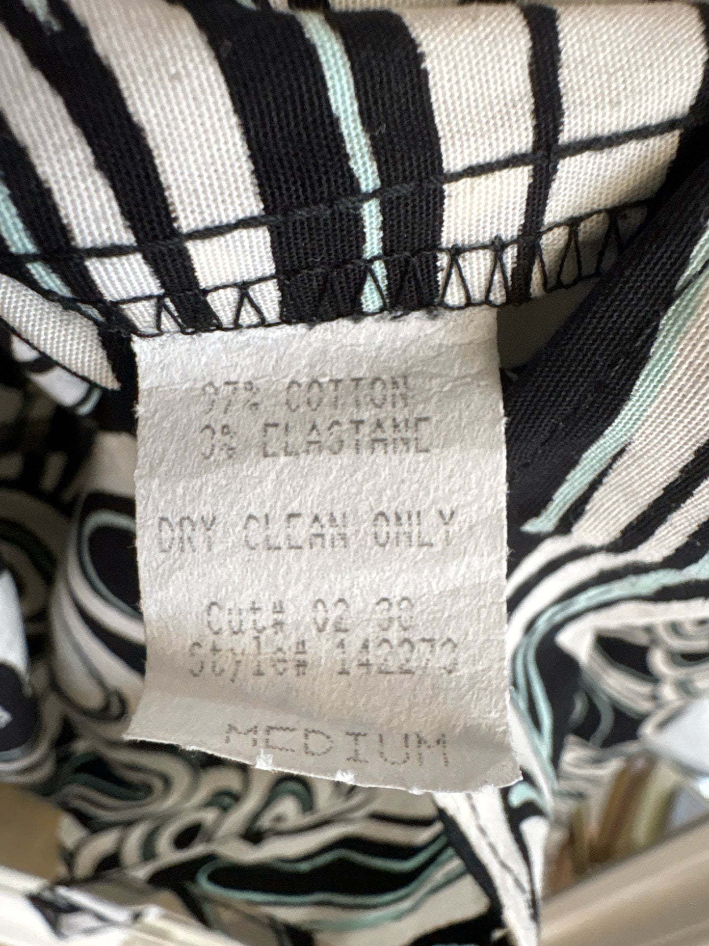 C.C. Outlaw Size M Black/Multi Swirls Skirt