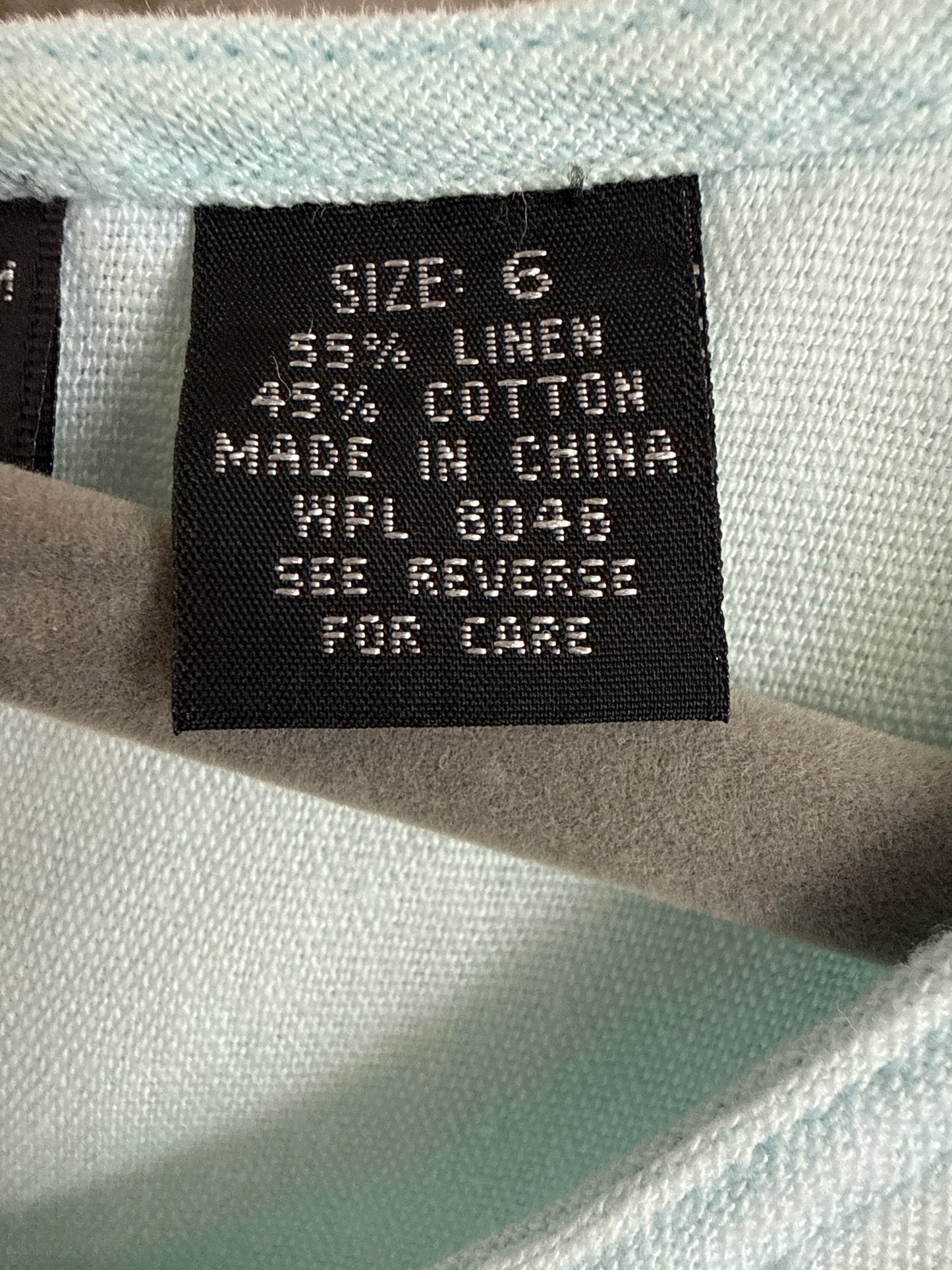Style & Co Size 6 Light Blue Dress