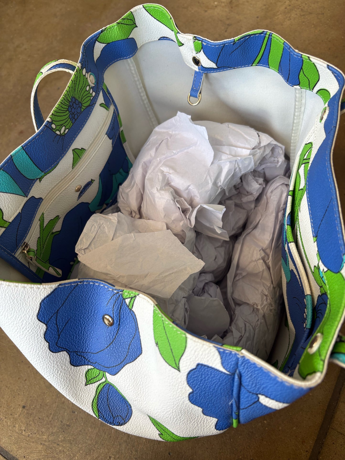 Kate Spade Blue/Green/White Bag